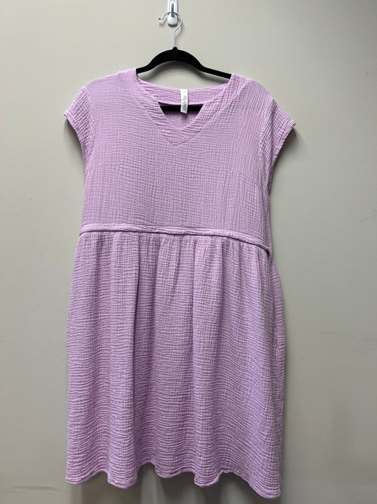 Outlet 7284 - Latched Mama Coastline Cotton Zip Nursing Dress- Final Sale - WISTERIA - Extra Small
