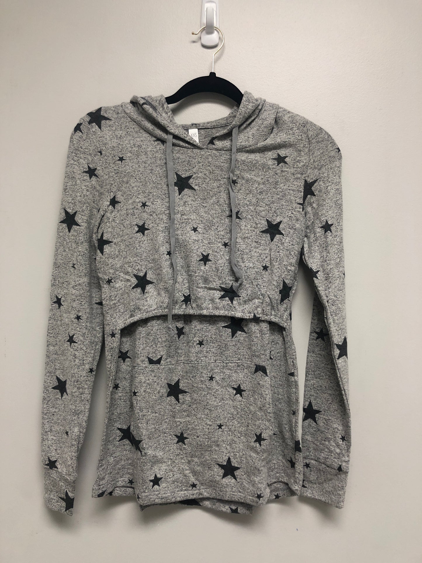 Outlet 6565 - Latched Mama Everyday Nursing Hoodie - Stars - Extra Extra Small