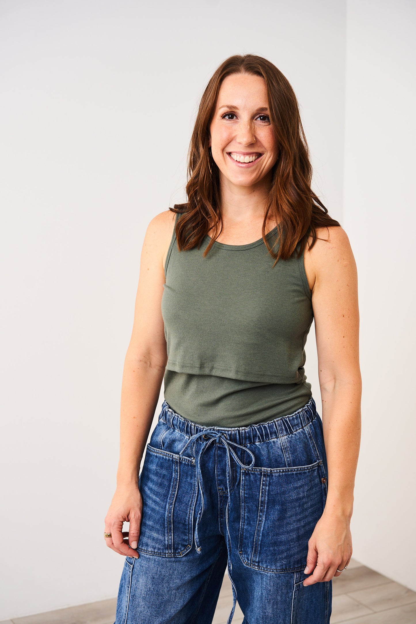 Latched Mama Ribbed Nursing Tank