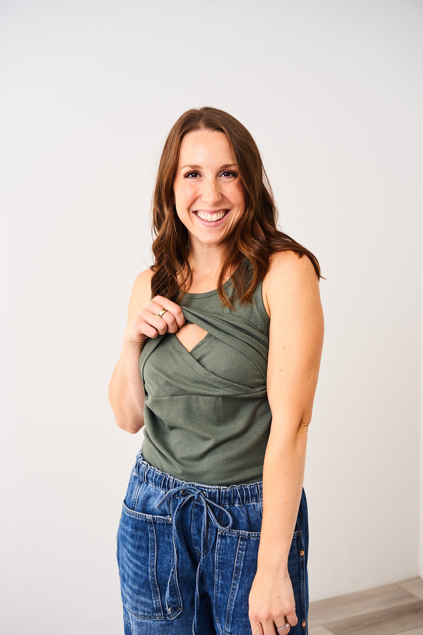 Latched Mama Ribbed Nursing Tank