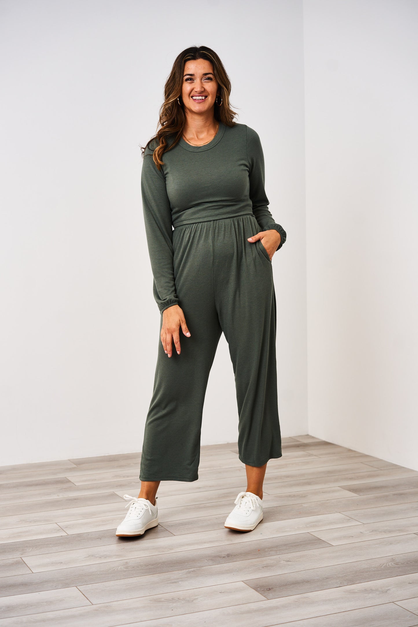 Latched Mama Long Sleeve Ribbed Nursing Jumper - Final Sale