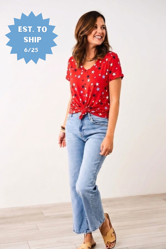 Latched Mama Stars & Hearts Boyfriend Nursing Tee