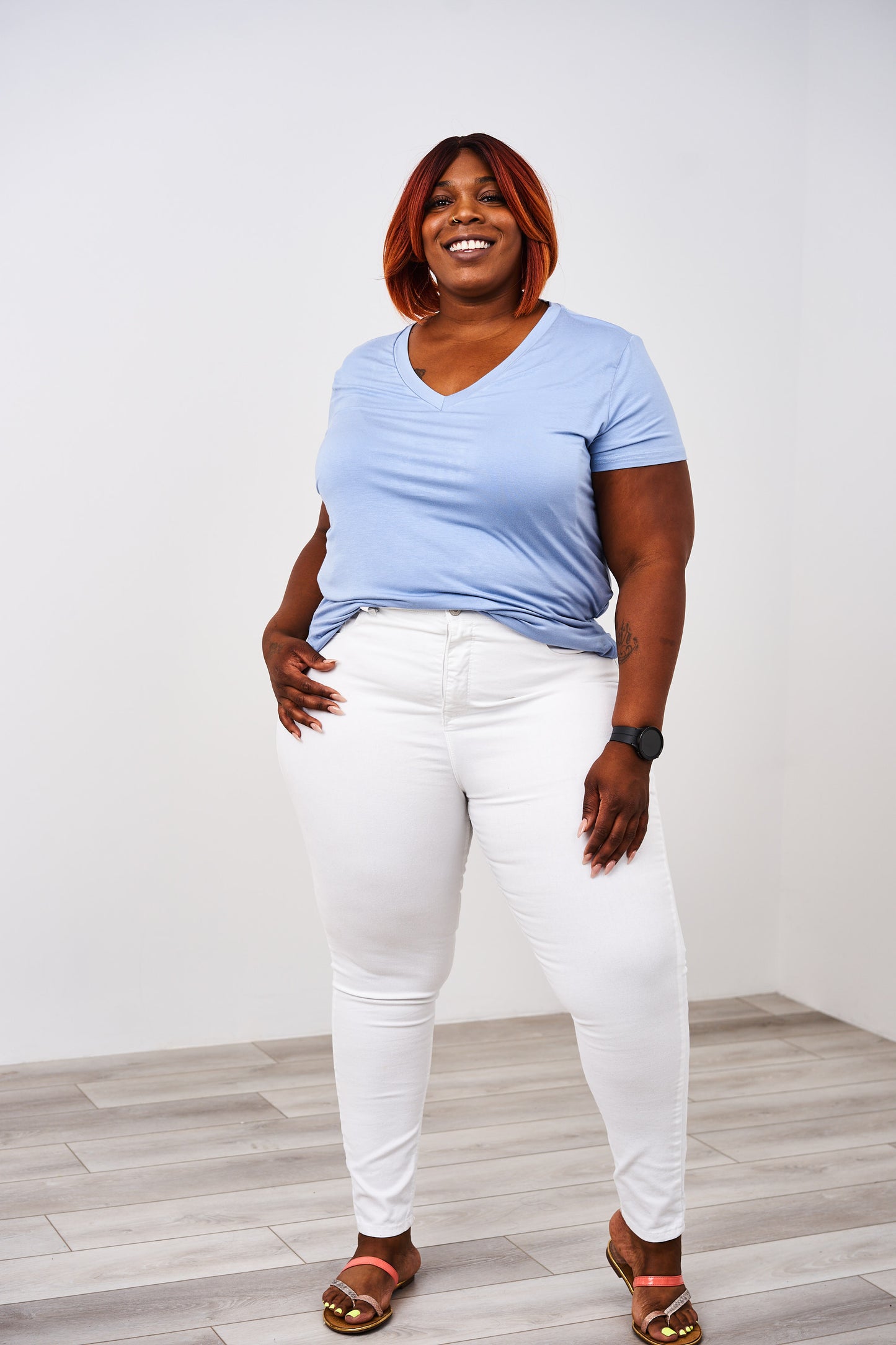 Latched Mama Go-To V-Neck Nursing Tee- Final Sale