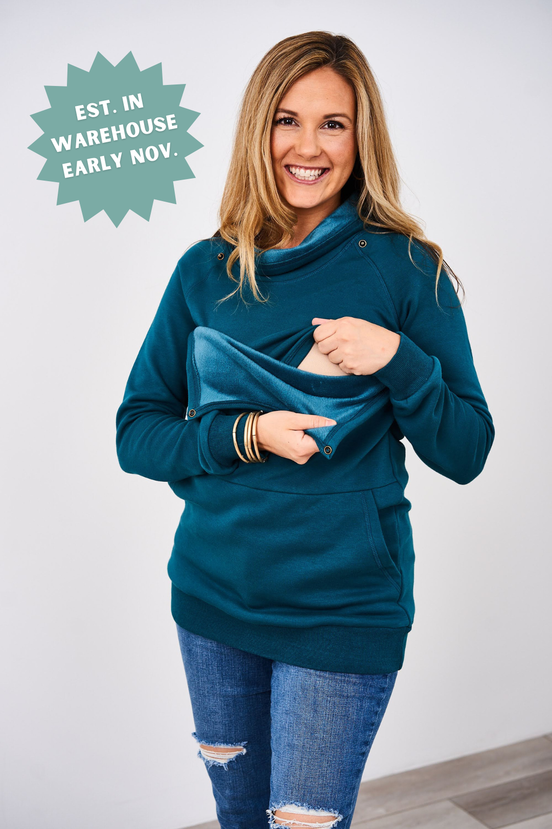 Latched Mama Harbor Snap Nursing Pullover