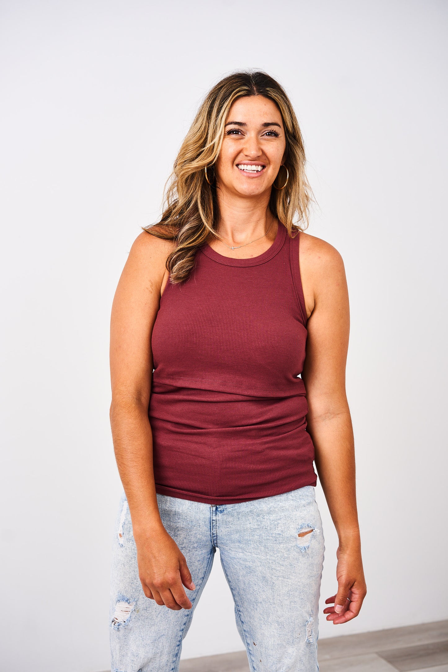 Latched Mama Racerback Ribbed Nursing Tank