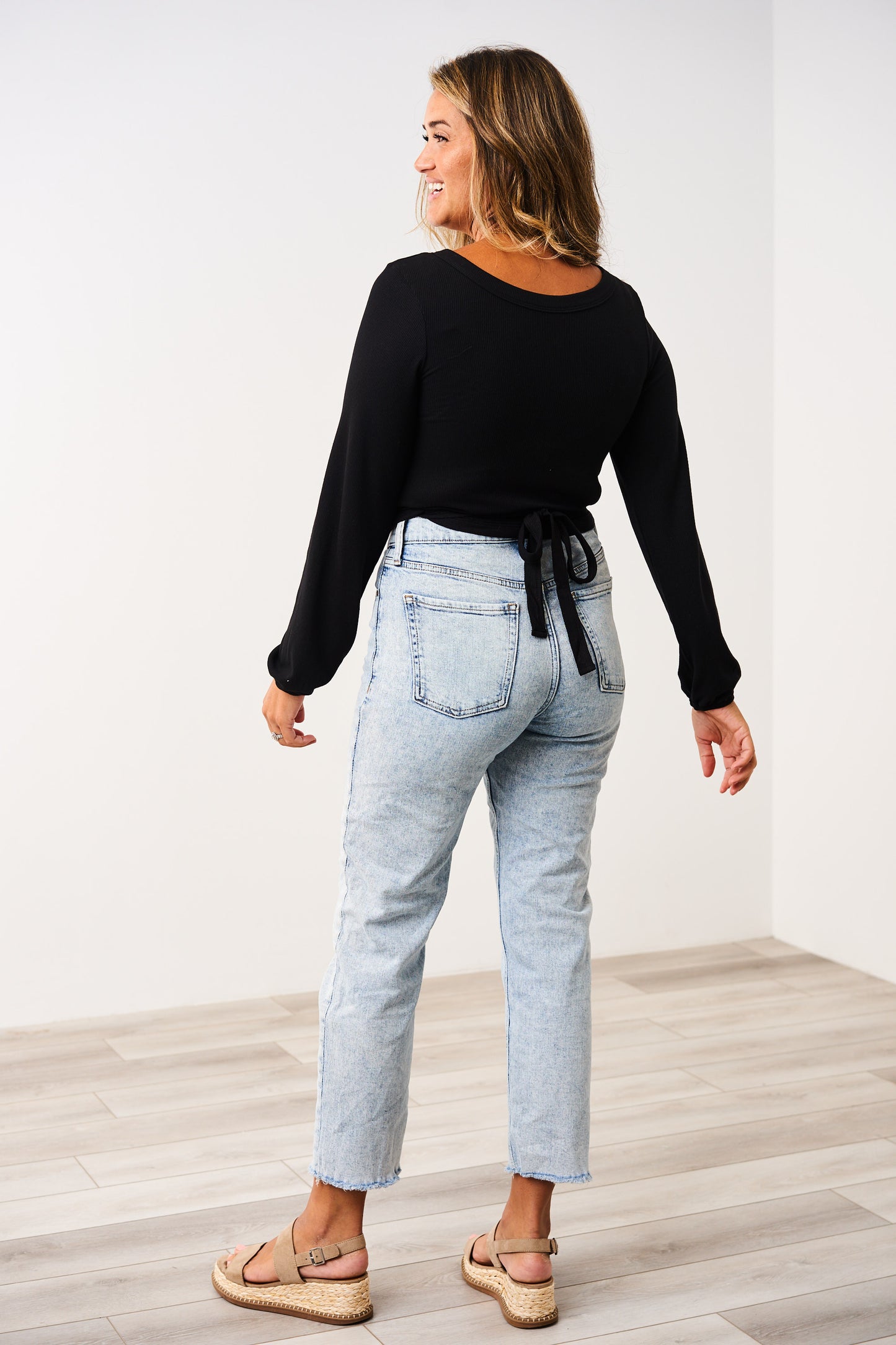 Latched Mama Ribbed Long Sleeve Nursing Wrap Top