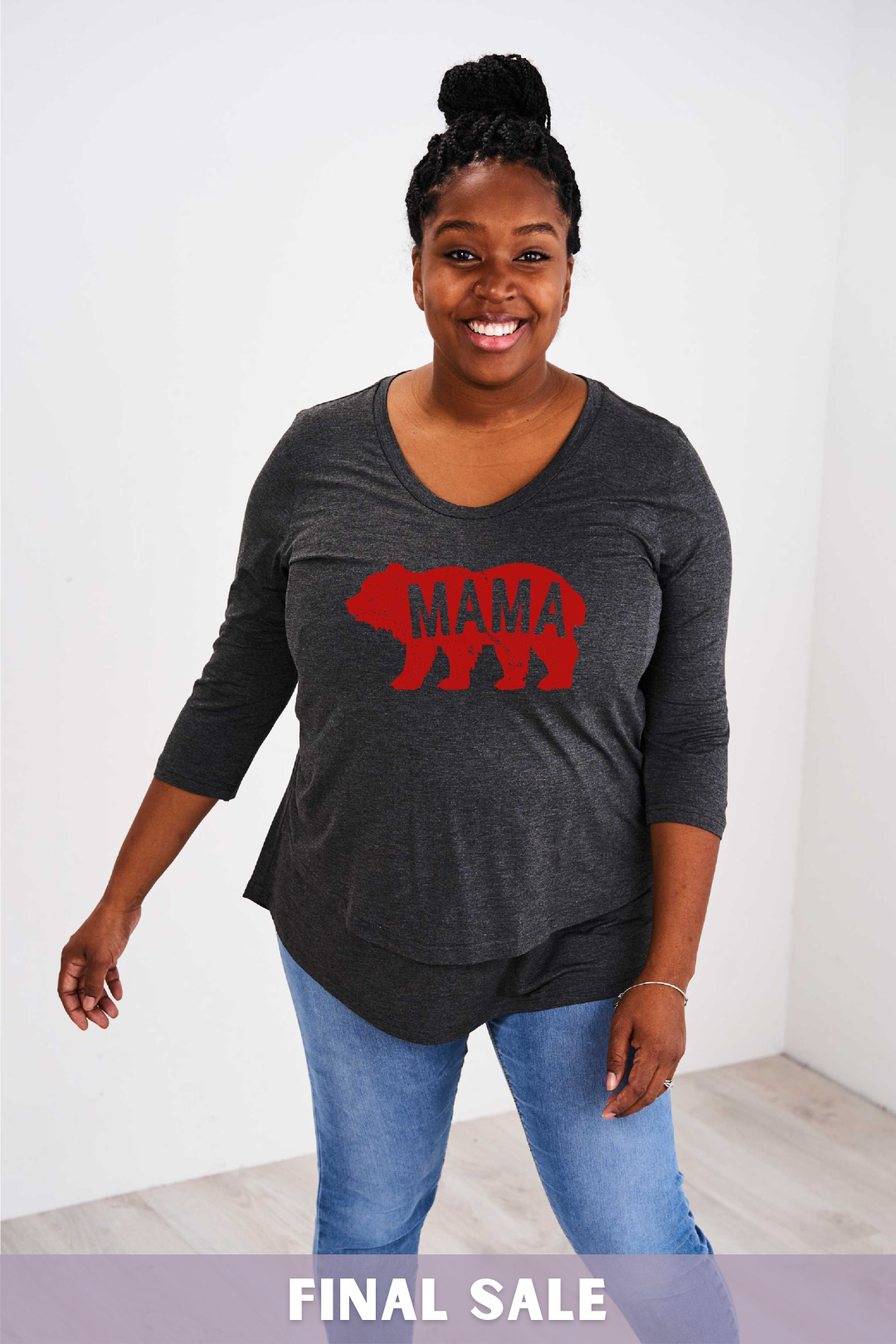 Latched Mama Mama Bear Nursing Top - Final Sale