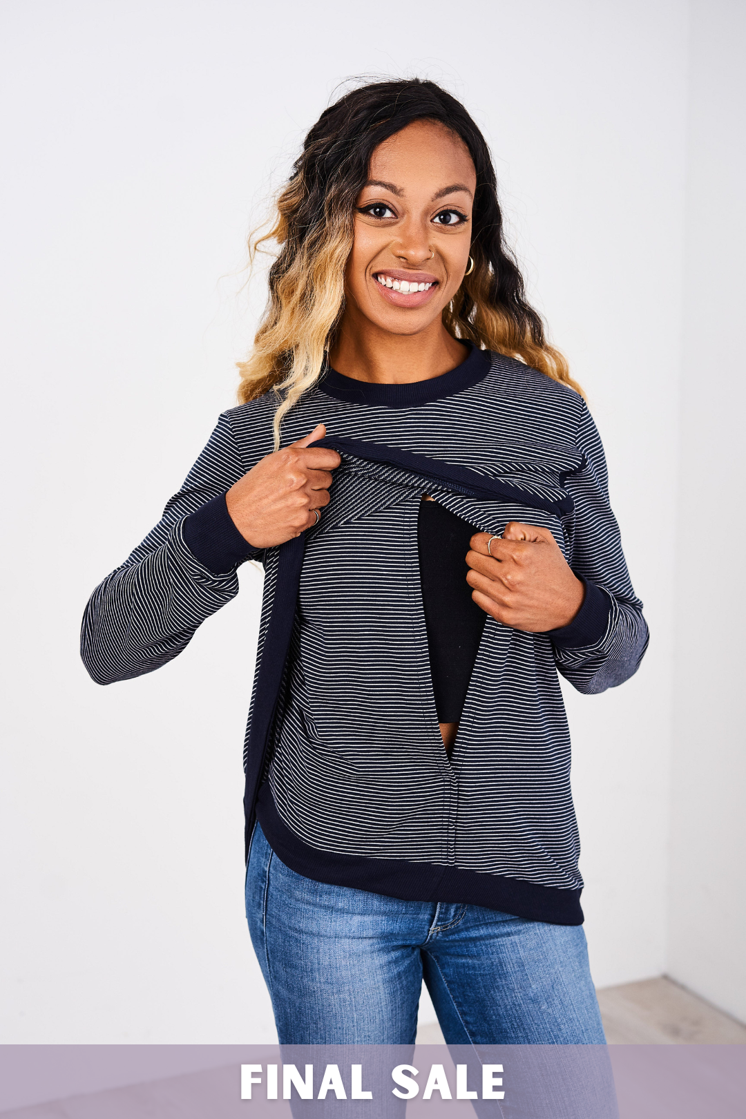 Latched Mama Lightweight Petal Nursing Crewneck - Final Sale