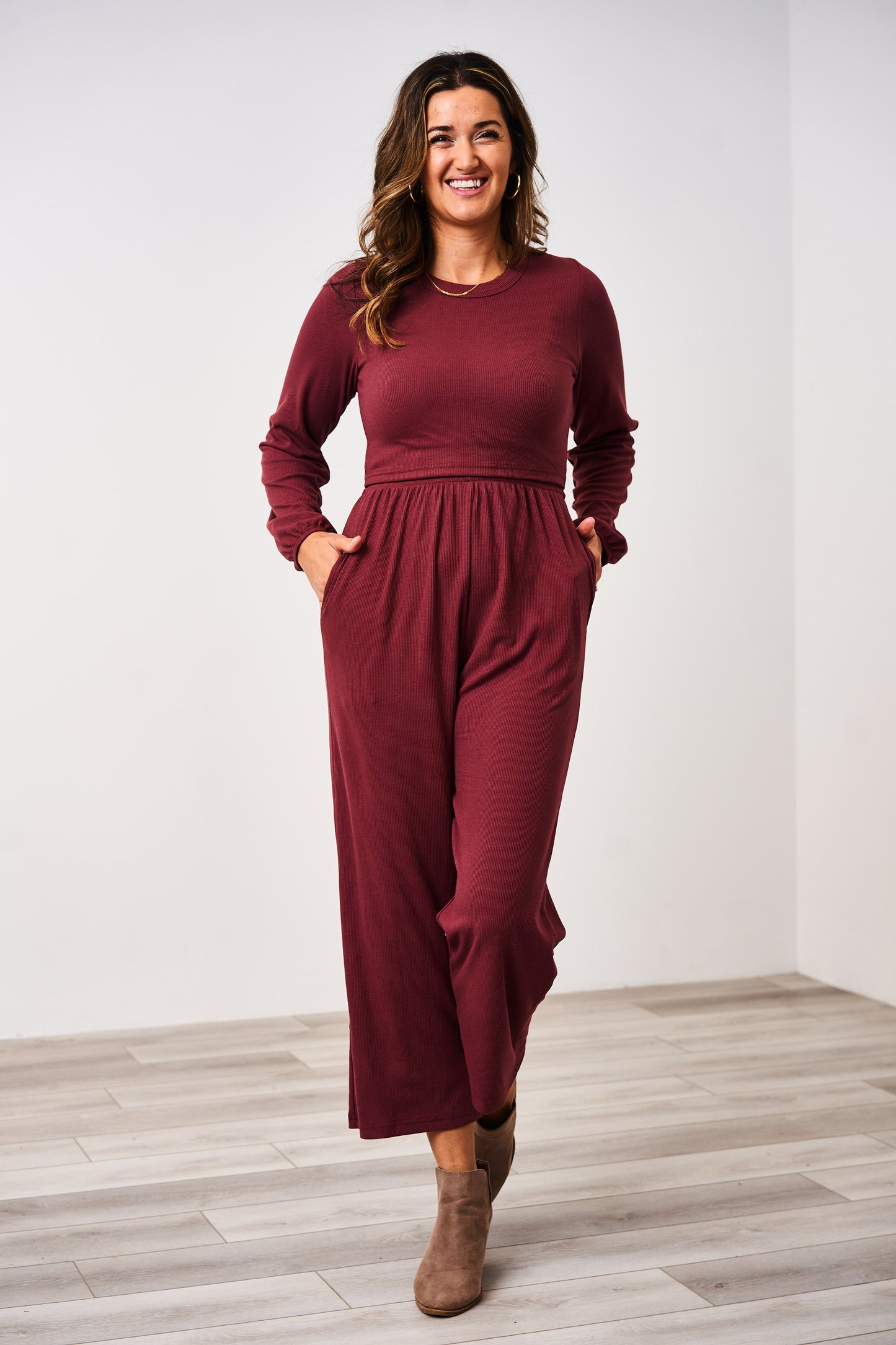 Latched Mama Long Sleeve Ribbed Nursing Jumper - Final Sale