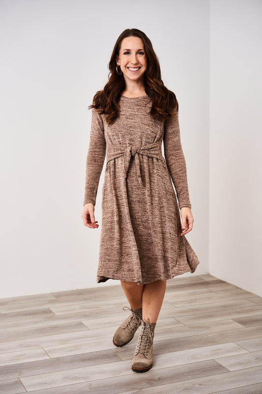 Latched Mama Sweater Nursing Dress - Final Sale