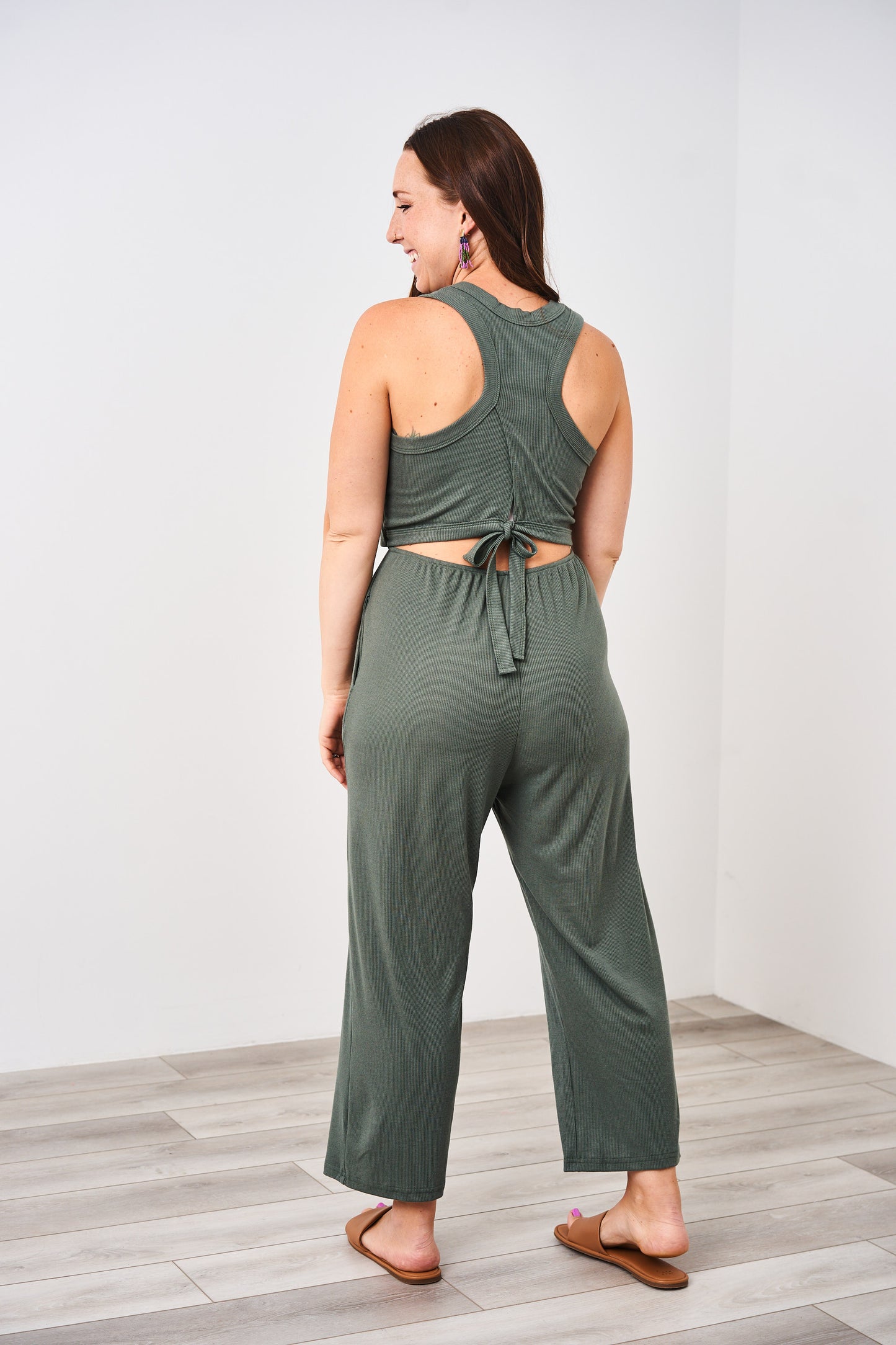 Latched Mama Ribbed Tie Back Nursing Jumper - Final Sale
