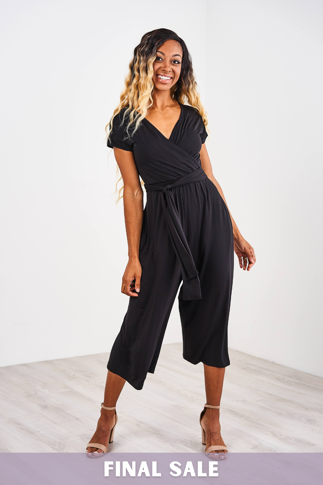 Latched Mama V-Neck Nursing Jumpsuit- Final Sale
