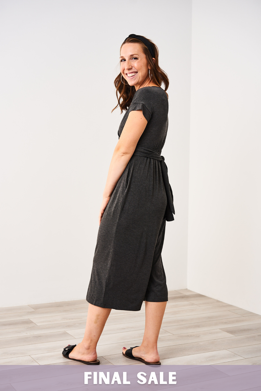 Latched Mama V-Neck Nursing Jumpsuit- Final Sale