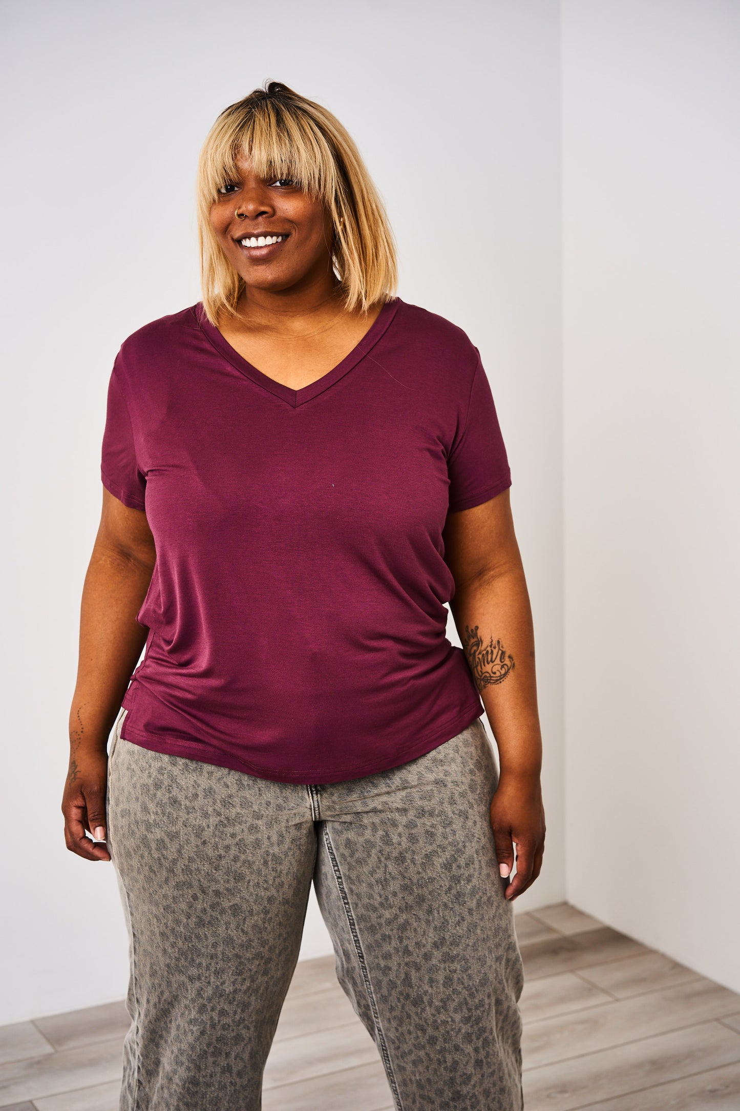 Latched Mama Go-To V-Neck Nursing Tee- Final Sale