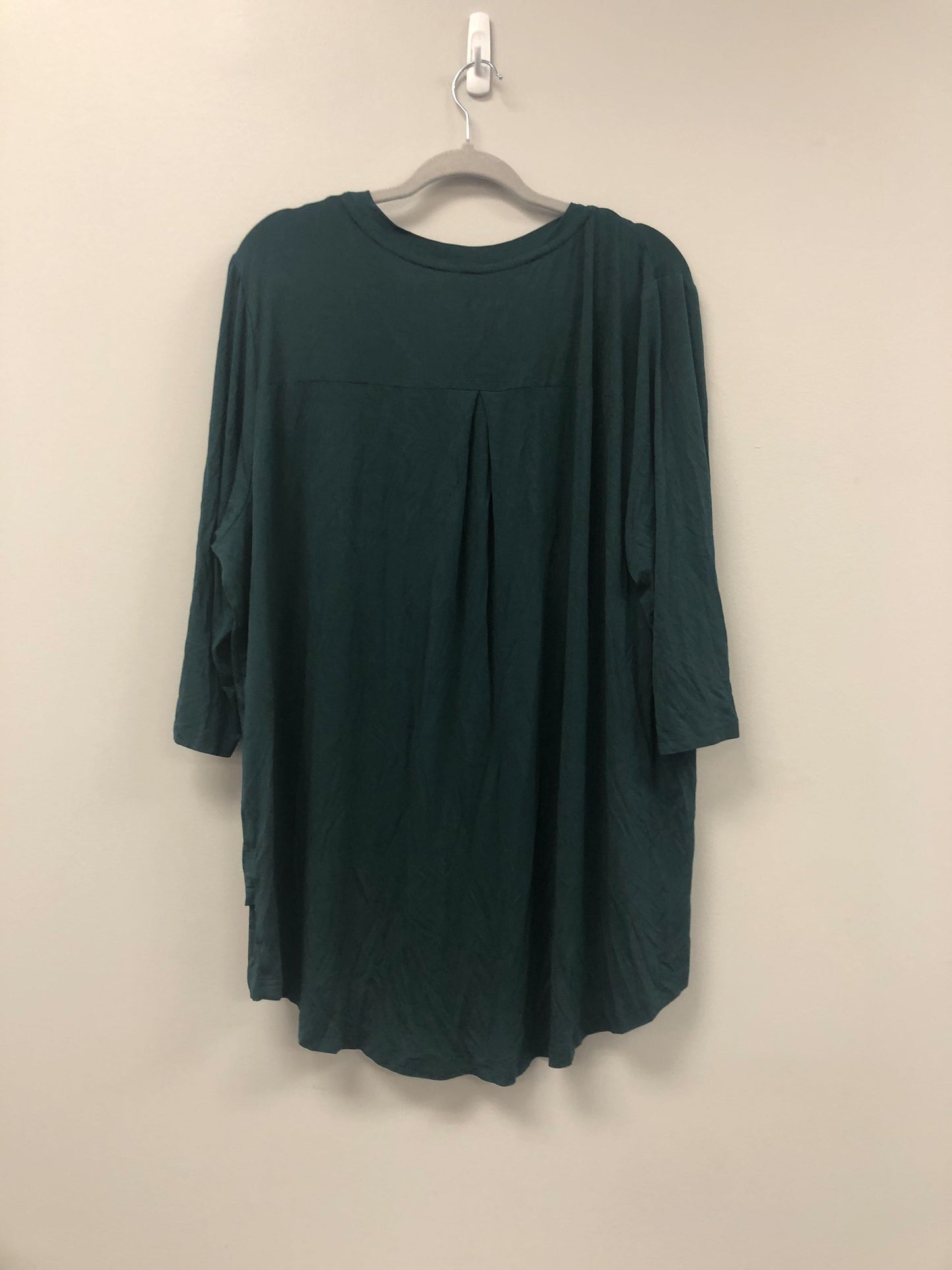 Outlet 5668 - Latched Mama 3/4 Sleeve Scoop Neck Nursing Top 2.0 - Merry Mama - 3X