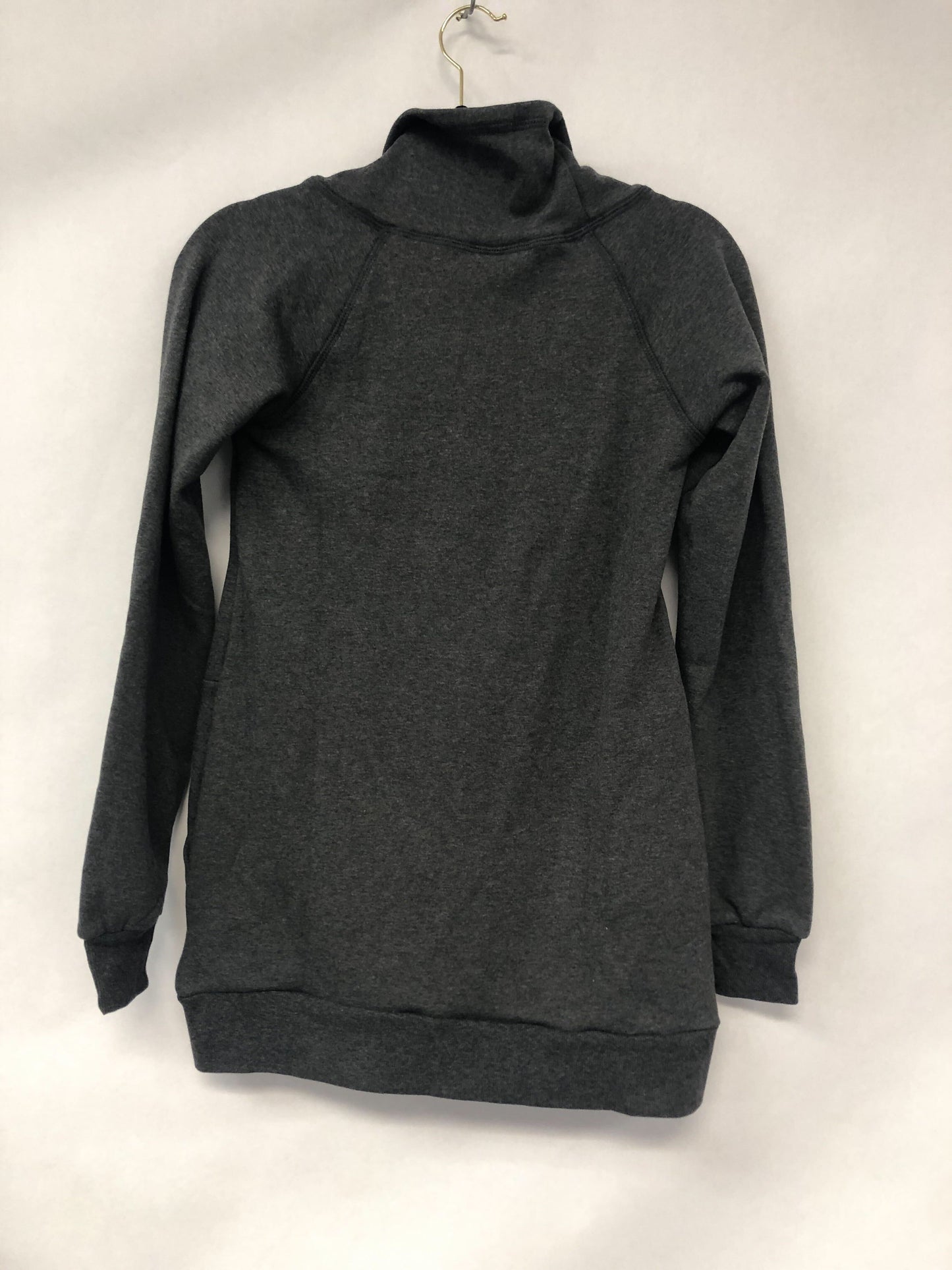 Outlet 6089 - Latched Mama Embroidered Harbor Snap Nursing Pullover - Charcoal - Extra Small