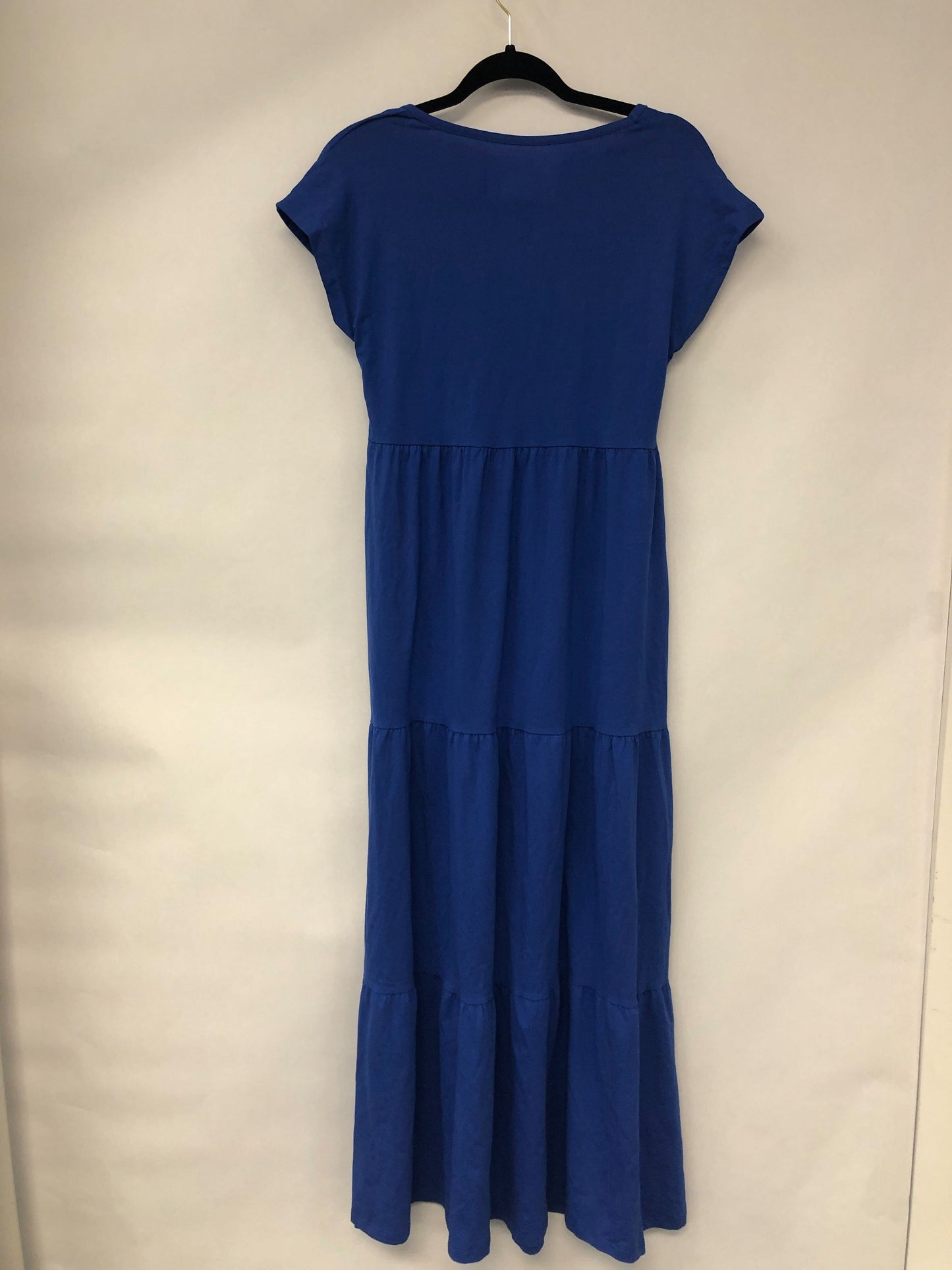 Outlet 6047 - Latched Mama Cotton Tiered T-Shirt Maxi Dress - Cobalt - Extra Small