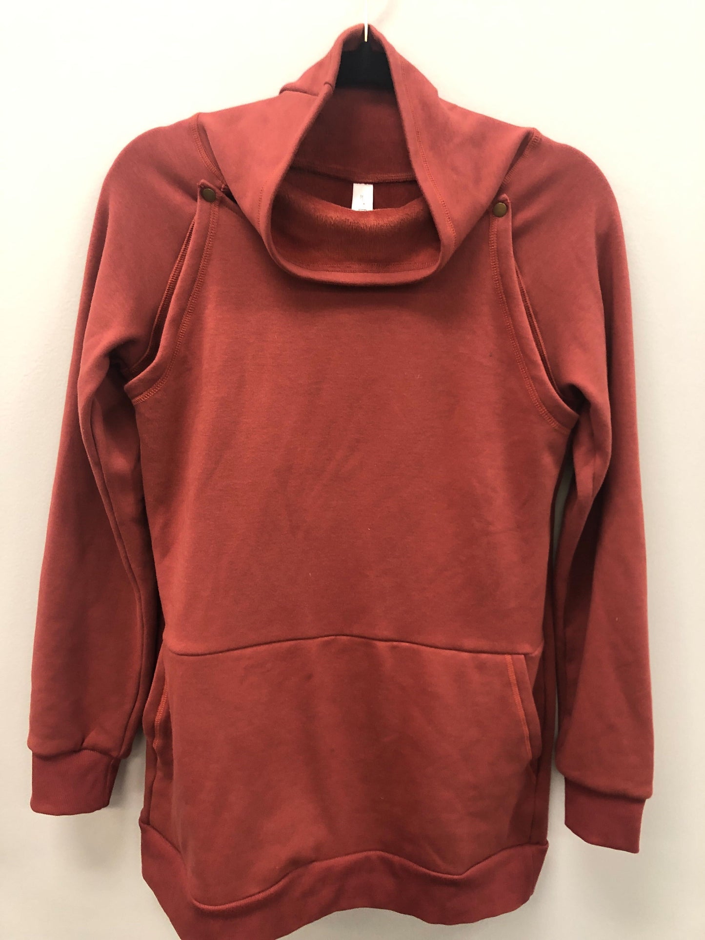 Outlet 5759 - Latched Mama Harbor Snap Nursing Pullover - Rust - Medium