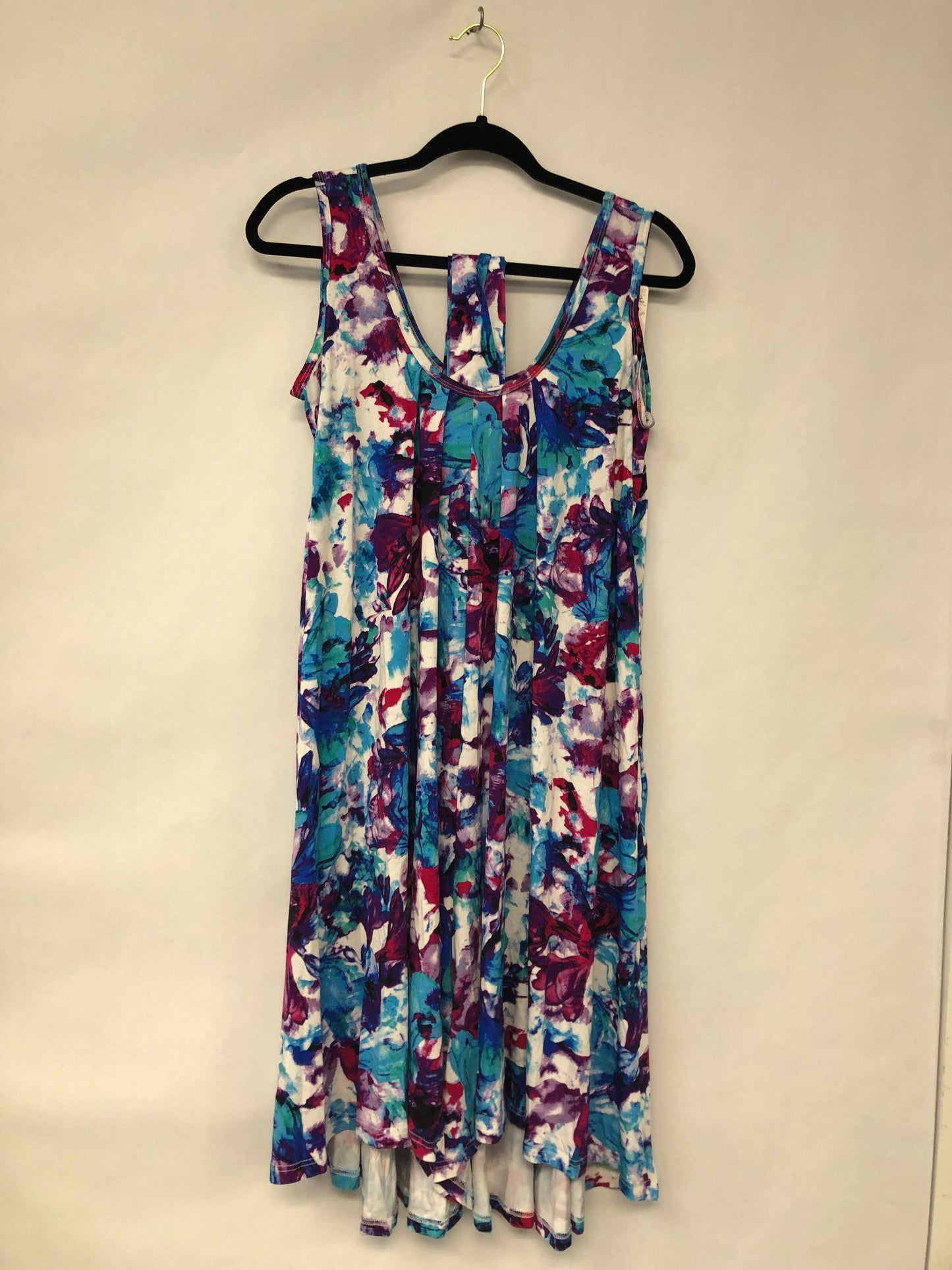 Outlet 6264 - Latched Mama Printed Nursing Romper - Vivid Watercolor - Petite