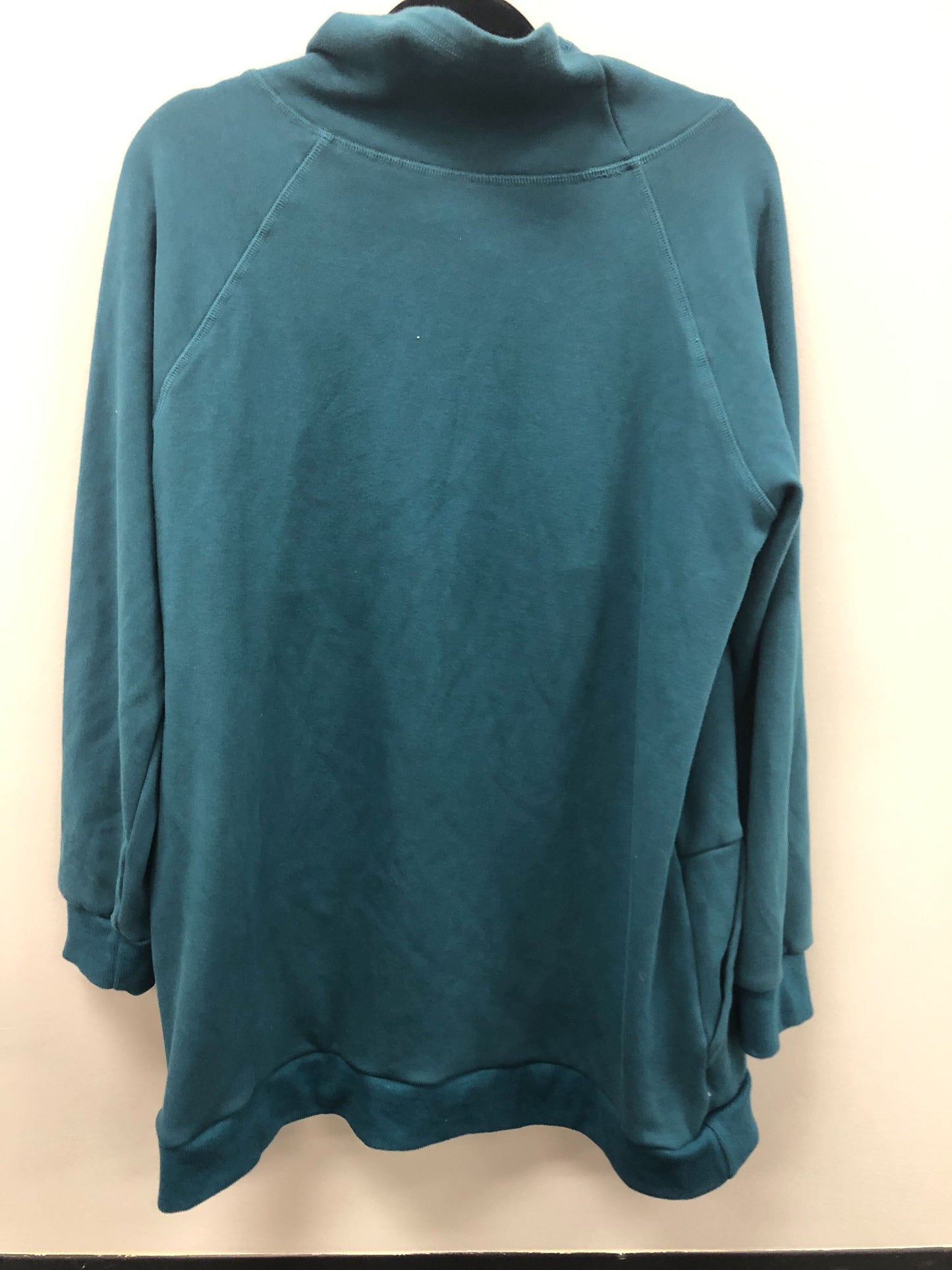 Outlet 5737 - Latched Mama Harbor Snap Nursing Pullover - Peacock - 2X