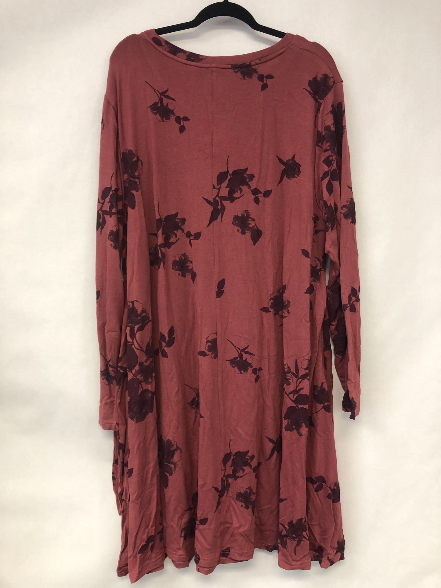 Outlet 6154 - Latched Mama Sweater Nursing Dress - Rosewood - 3X