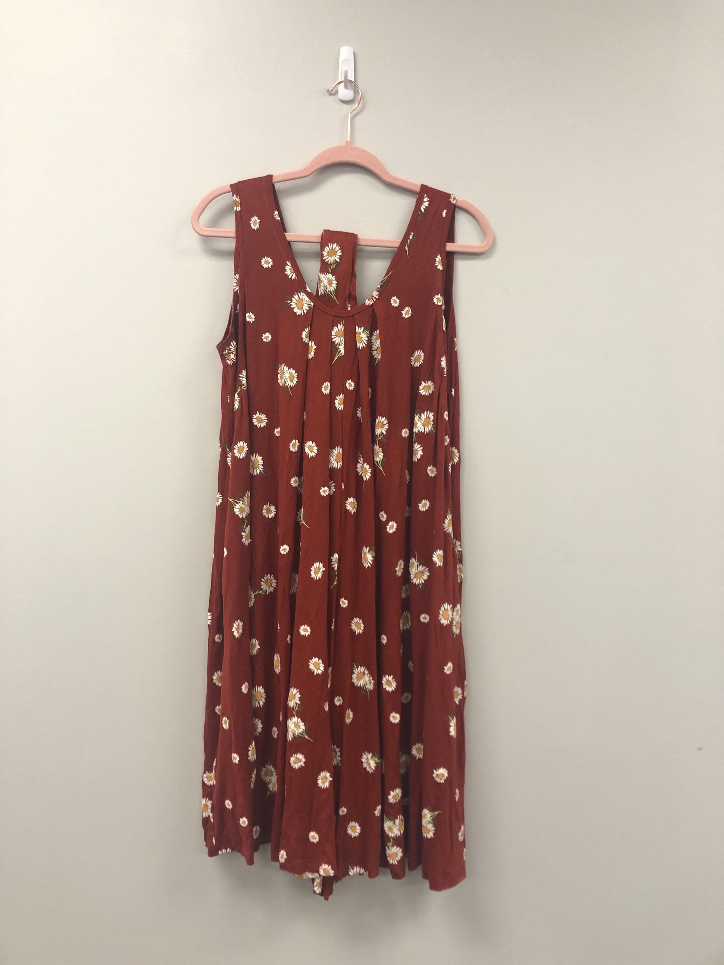 Outlet 5661 - Latched Mama Printed Nursing Romper - Cinnamon Daisy - Standard
