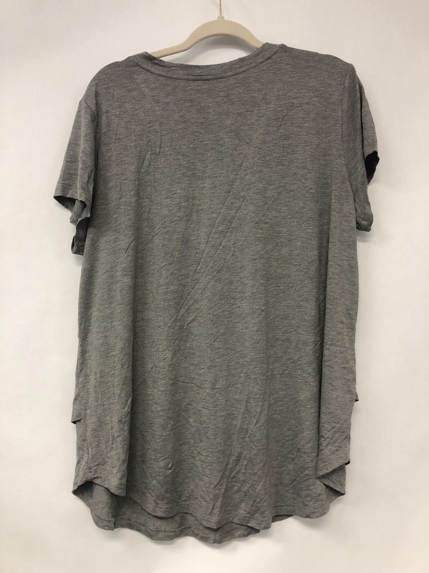 Outlet 6182 - V-Neck Boyfriend Nursing Tee - Light Grey - 1X