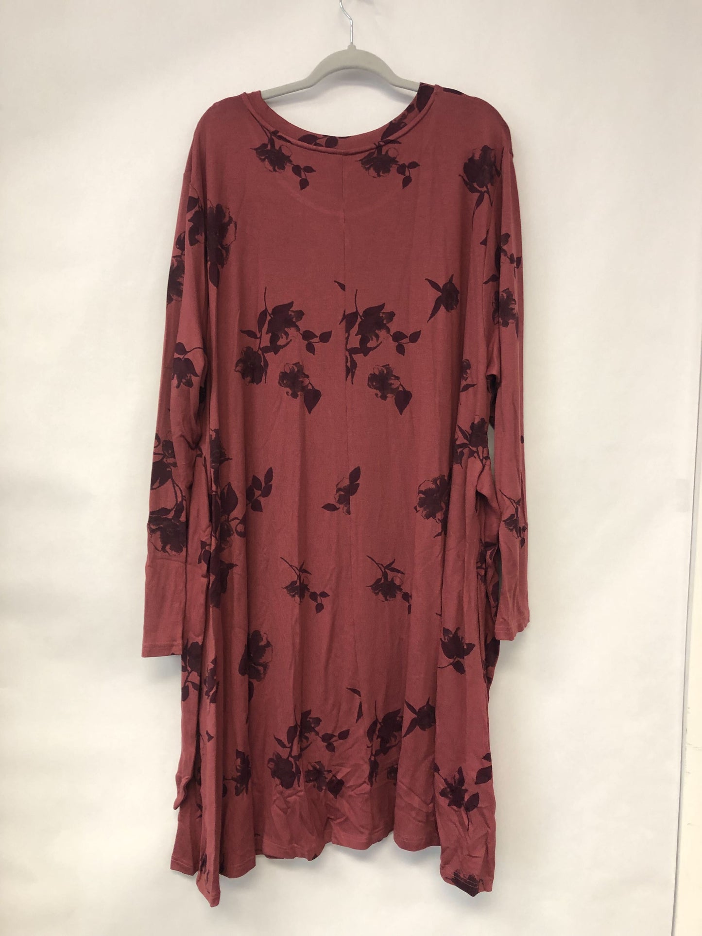 Outlet 6156 - Latched Mama Sweater Nursing Dress - Rosewood - 4X