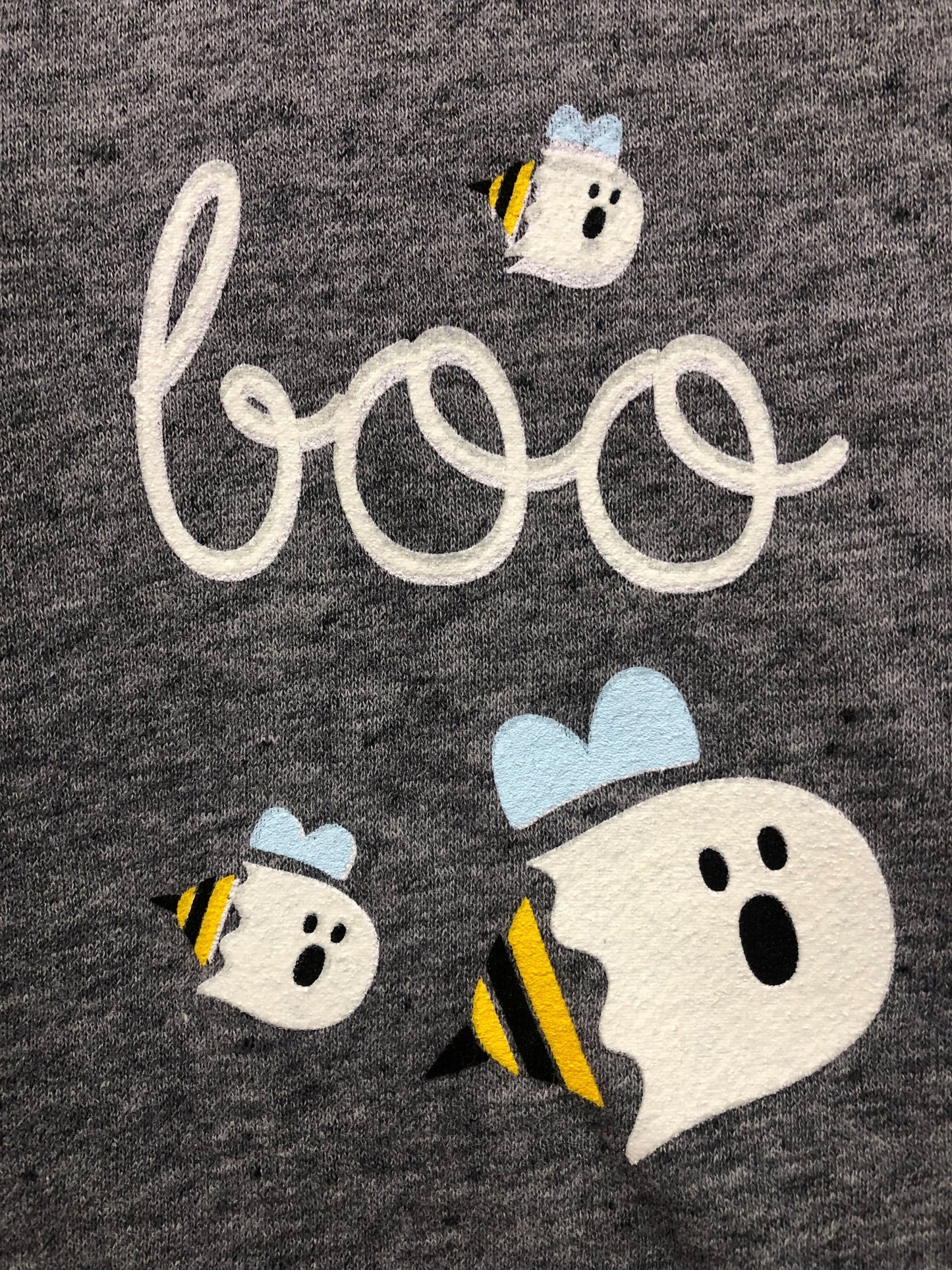 Outlet 5945 - Latched Mama Deluxe Crewneck Nursing Pullover - Glow Boo-Bees - M/L