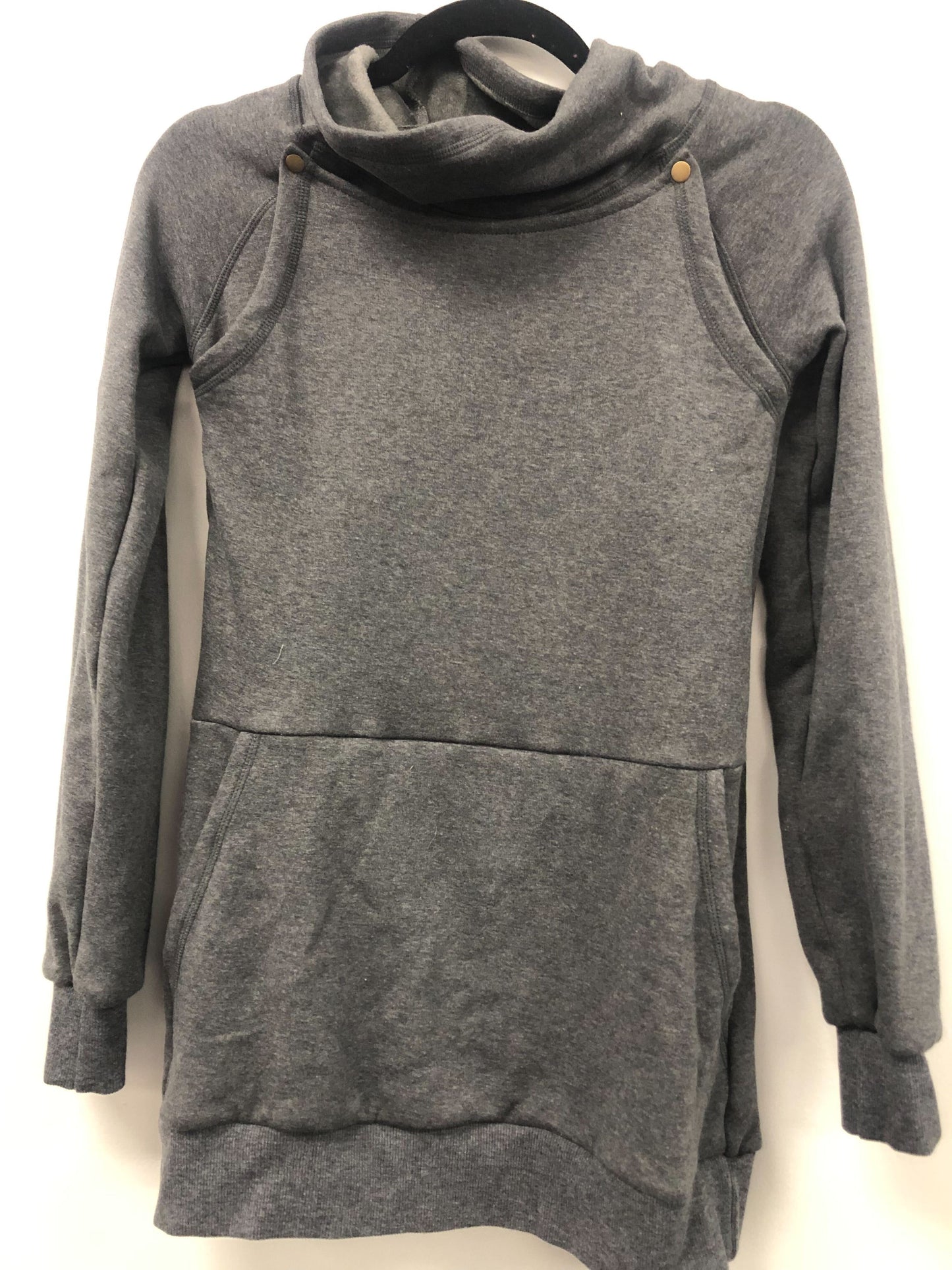 Outlet 5513 - Latched Mama Harbor Snap Nursing Pullover - Dark Charcoal - Extra Extra Small