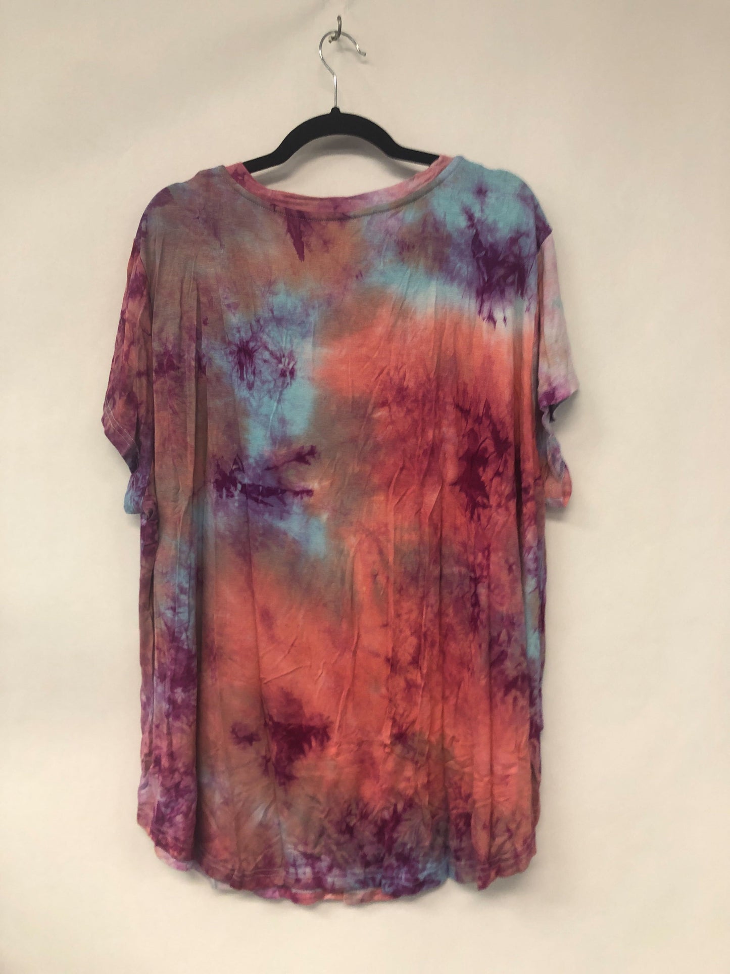 Outlet 6207 - V-Neck Boyfriend Nursing Tee - Vibrant Sunset - 3X