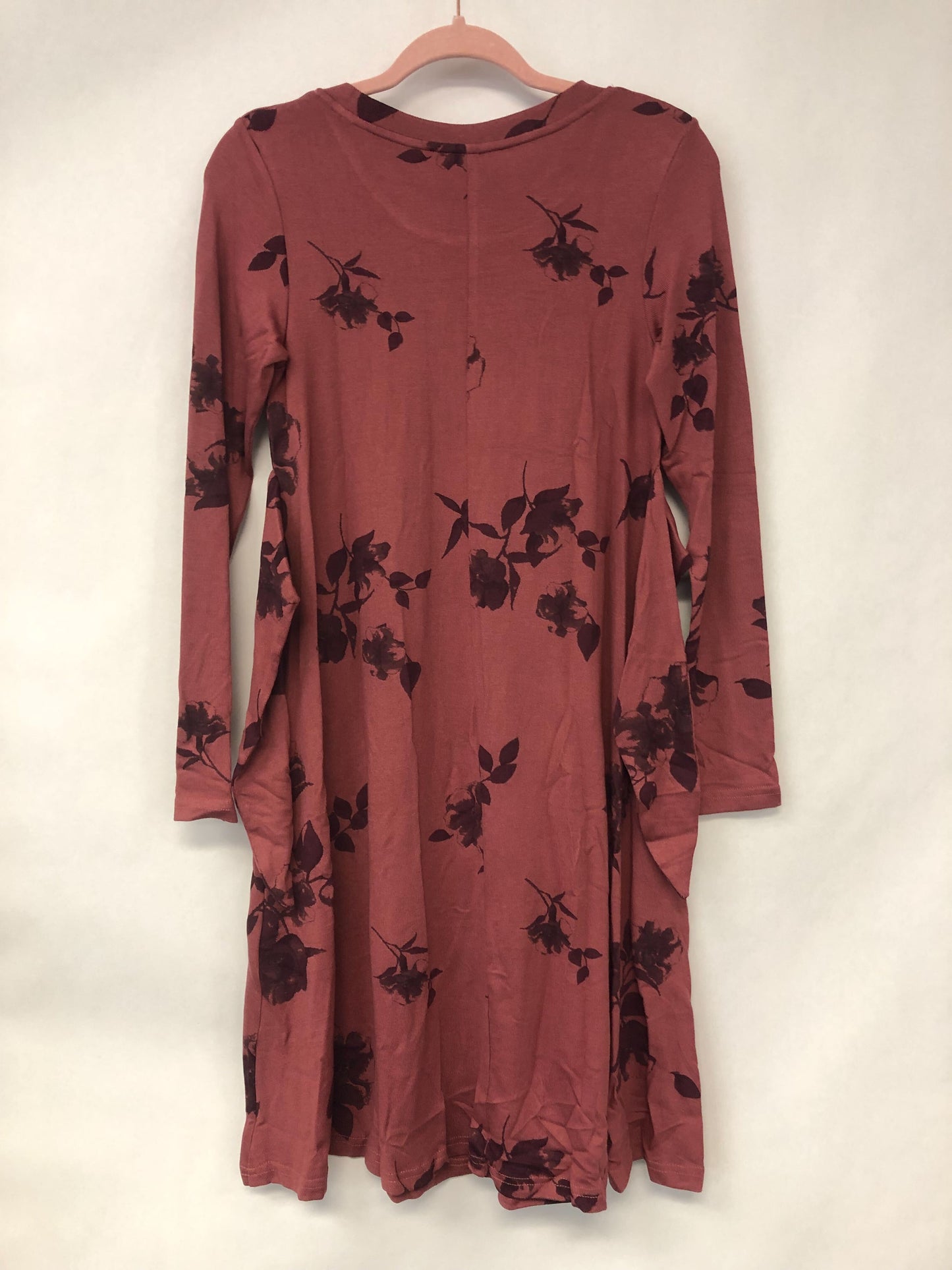 Outlet 6155 - Latched Mama Sweater Nursing Dress - Rosewood - Extra Small