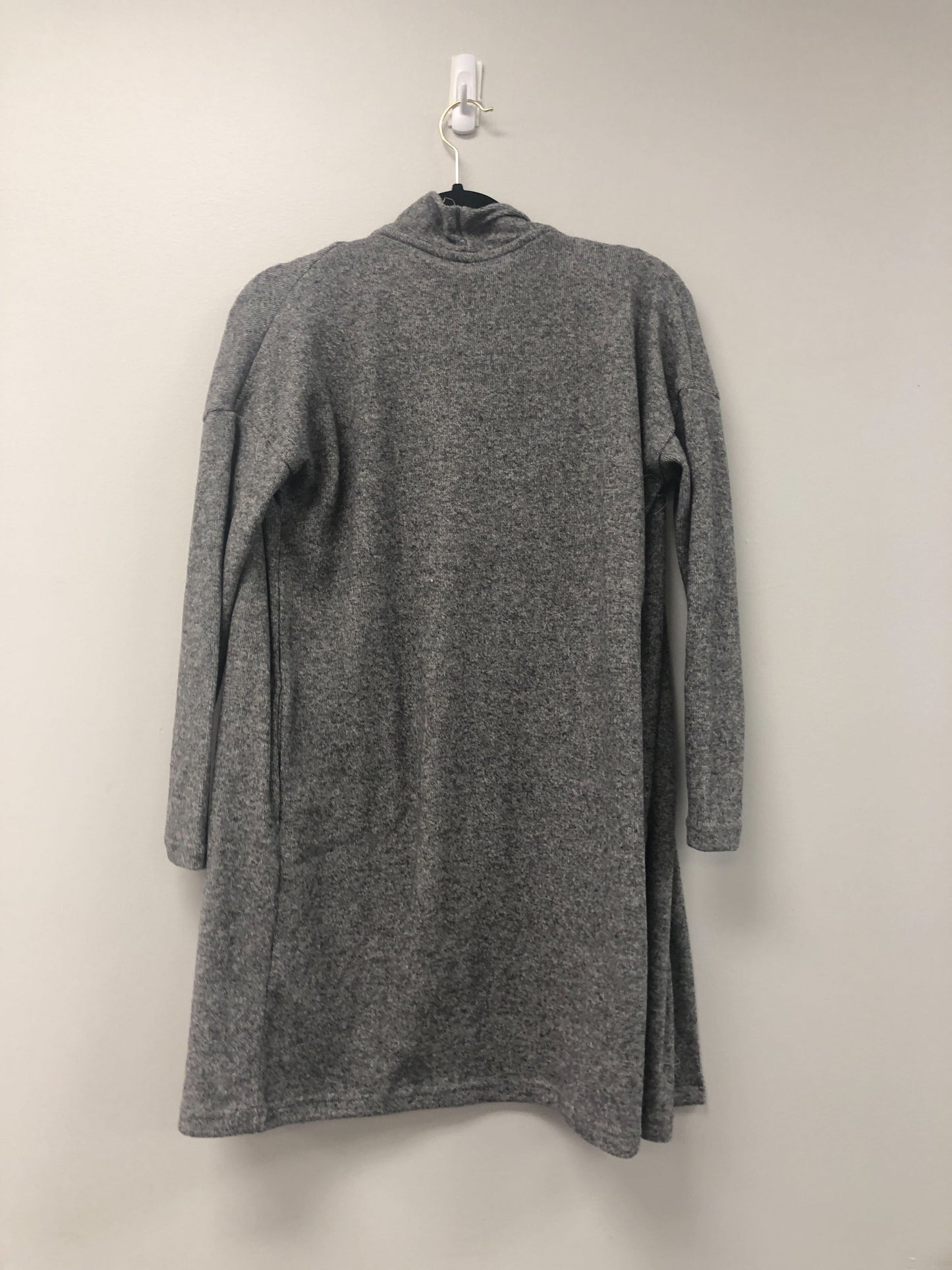 Outlet 5963 - Latched Mama Ribbed Plush Nursing Cardigan - Heather Grey - Extra Extra Small