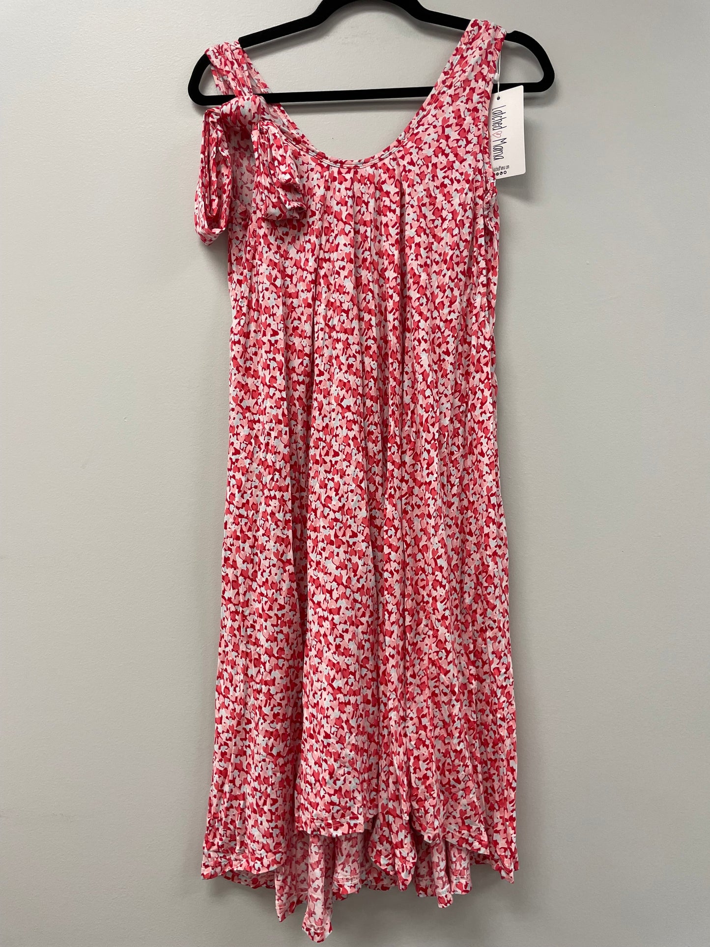 Outlet 5773 - Latched Mama Nursing Romper - Hearts - Petite