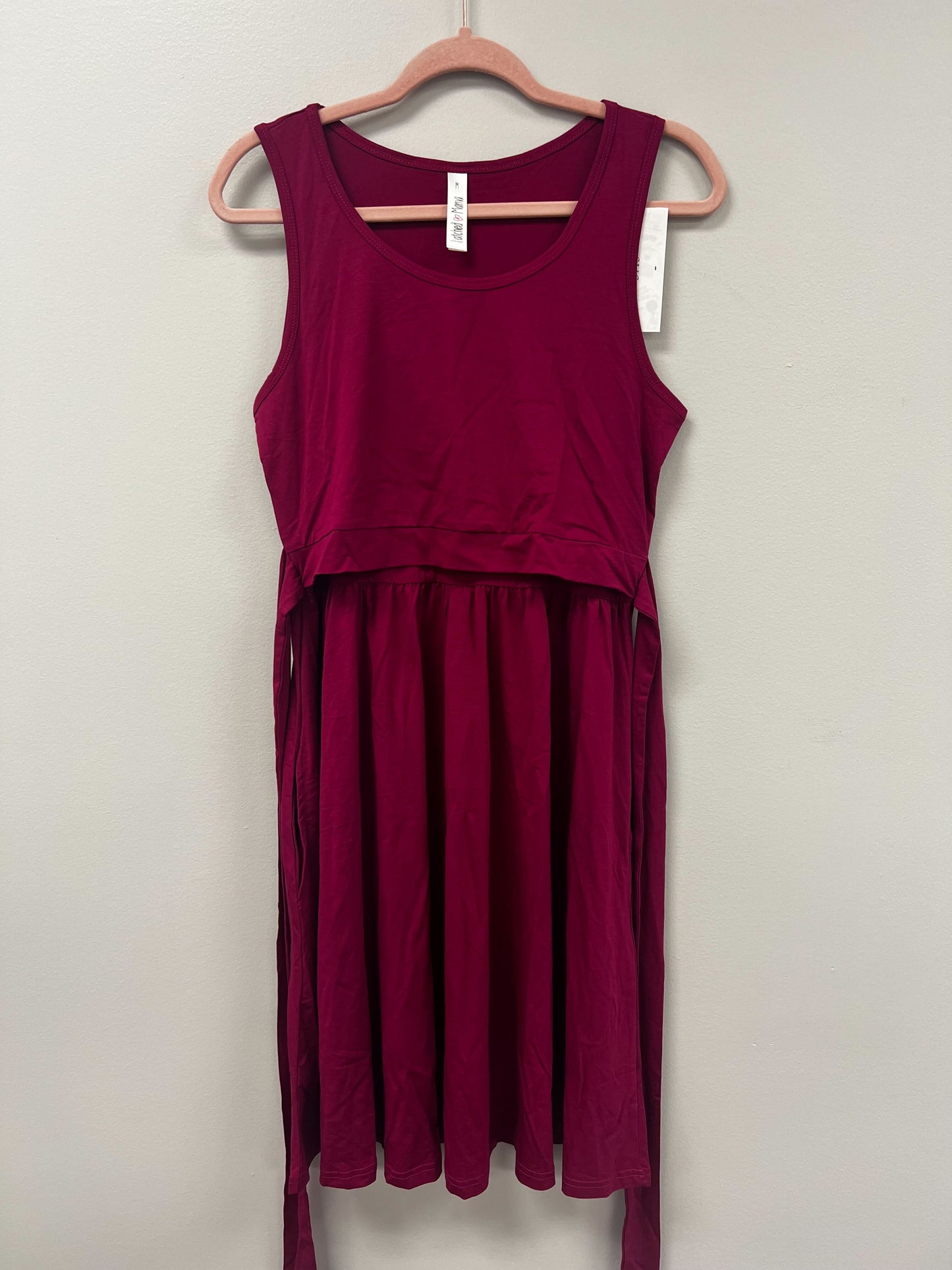 Outlet 5715 - Latched Mama Sunkissed Nursing Sundress - Magenta - Medium