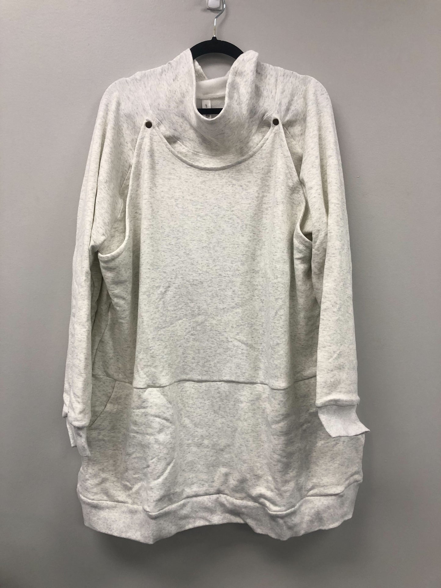 Outlet 5915 - Latched Mama Harbor Snap Nursing Pullover - Oatmeal - 4X