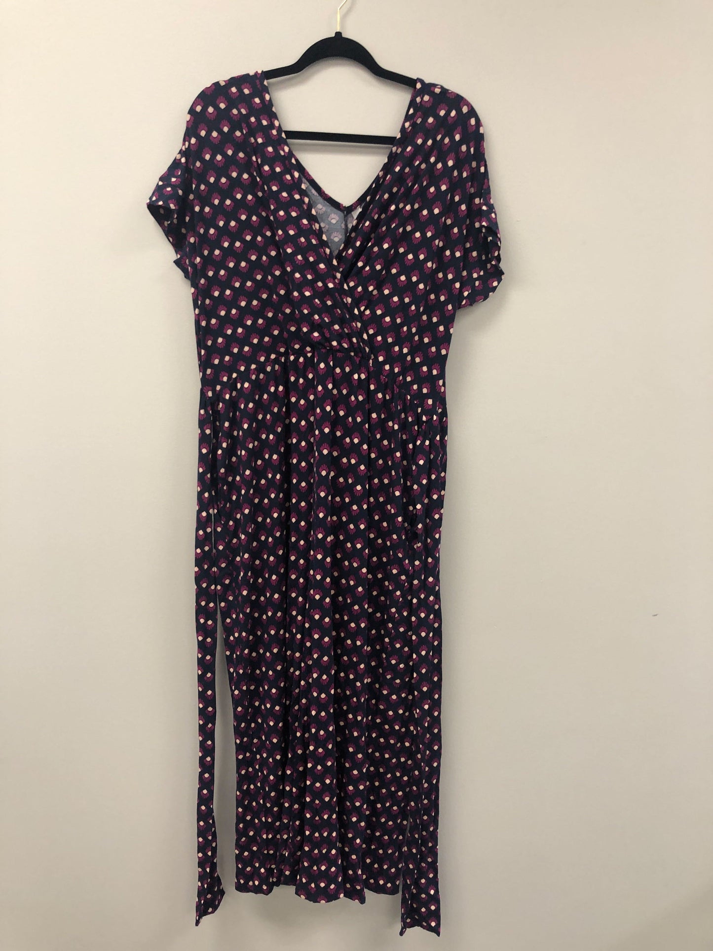 Outlet 5881 - Latched Mama V-Neck Nursing Jumpsuit - Treasure Cove - 2X