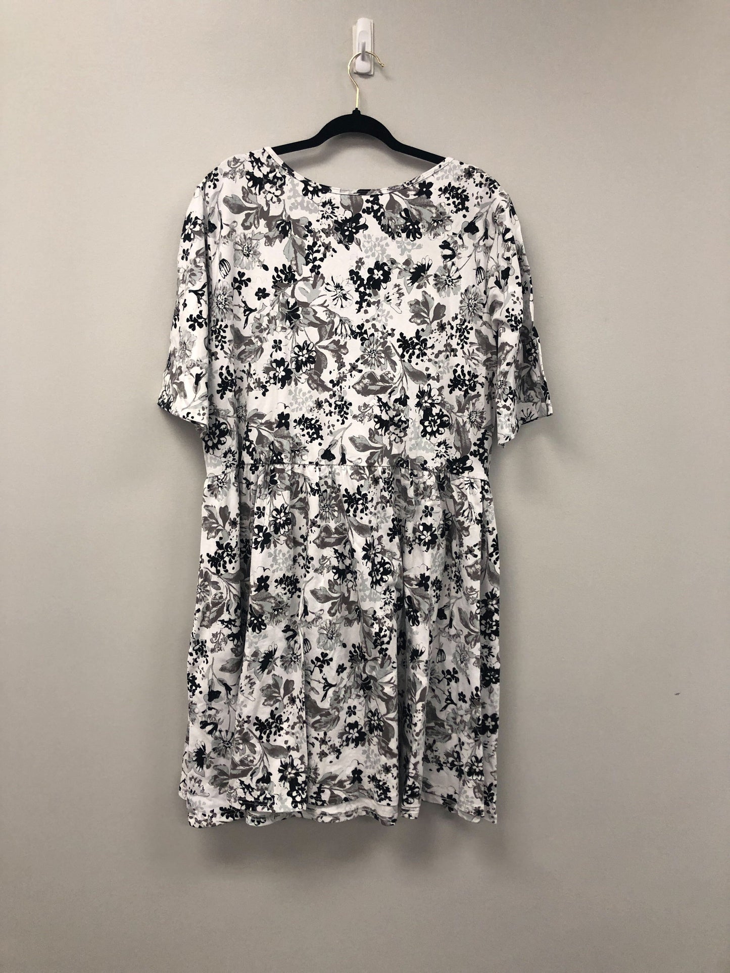Outlet 5880 - Latched Mama Simple Cotton Nursing Dress - Icicle - 3X