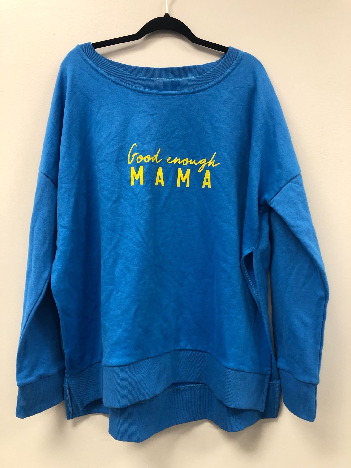 Outlet 5534 - Latched Mama Deluxe Crewneck Nursing Pullover - Azure - 2X/3X