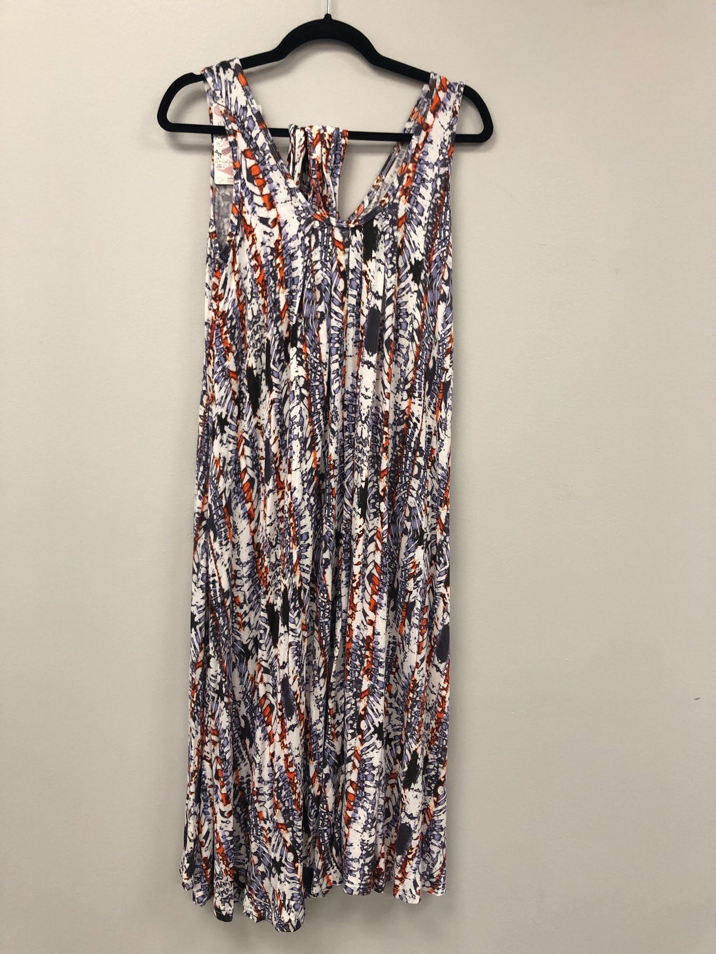 Outlet 5856 - Latched Mama Printed Pleated Nursing Dress - Burnt Embers - Petite