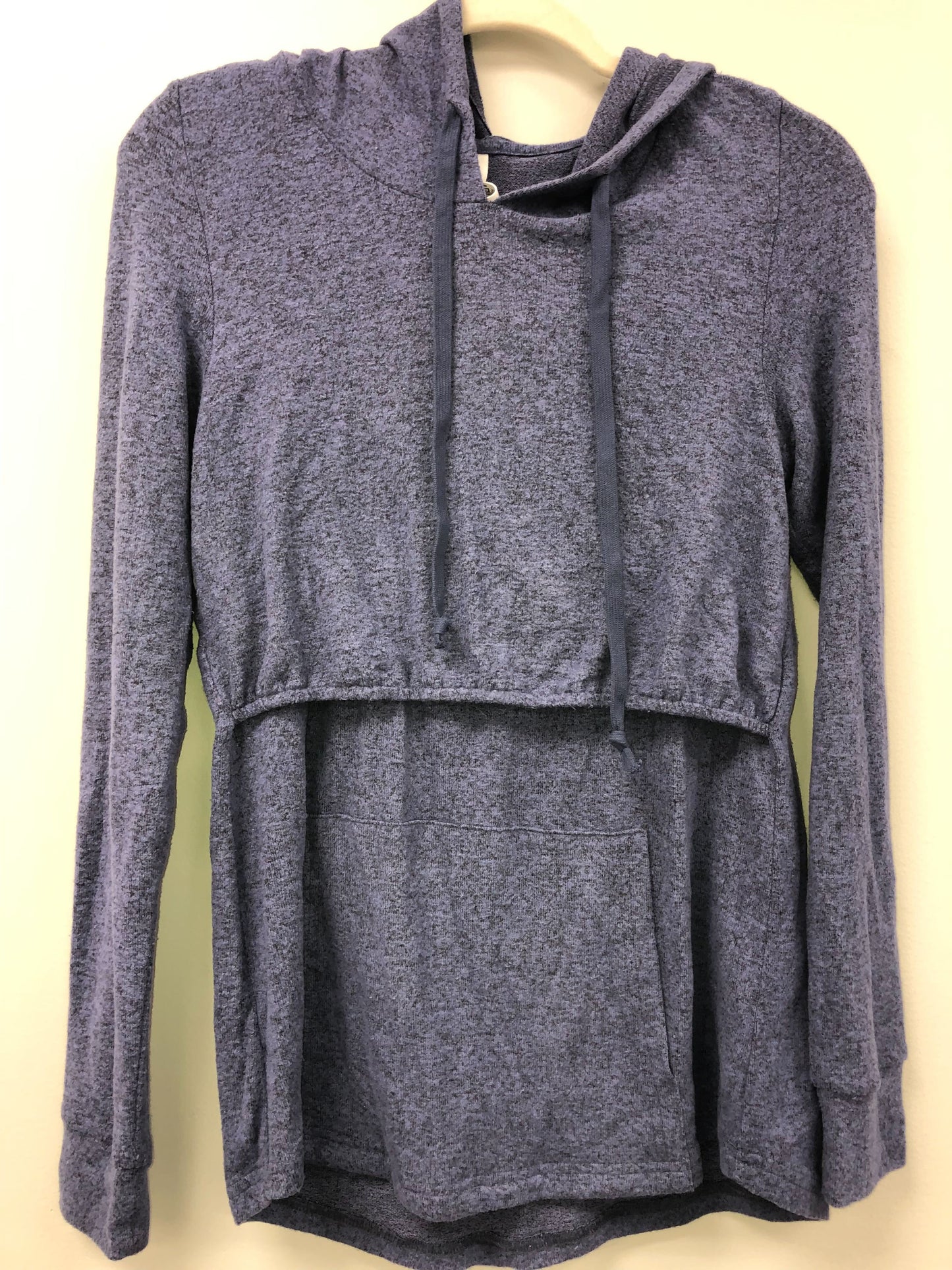 Outlet 5805 - Latched Mama Everyday Nursing Hoodie - Heathered Blue - Extra Small