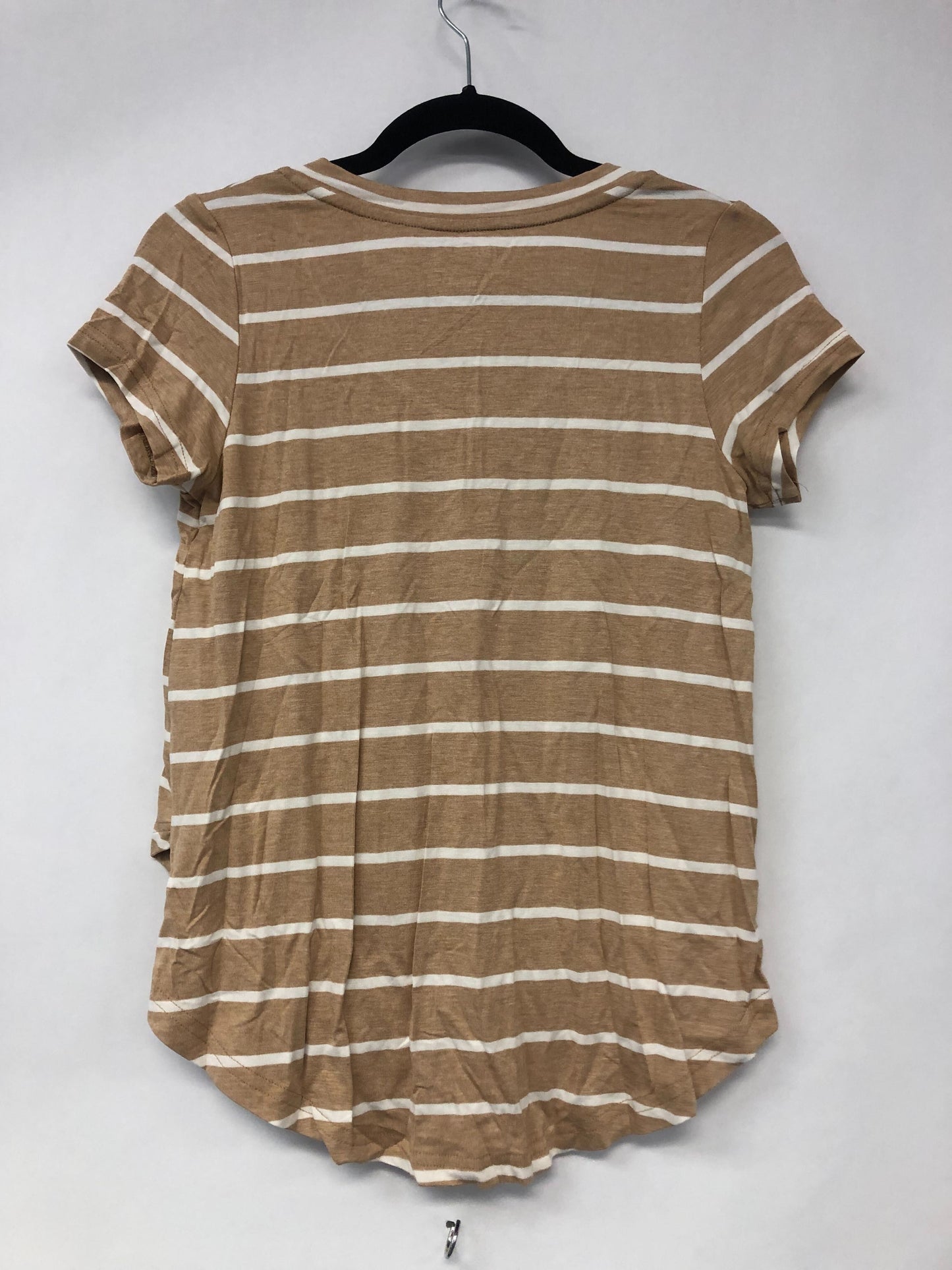 Outlet 6193 - V-Neck Boyfriend Nursing Tee - Sand Stripe - Extra Extra Small