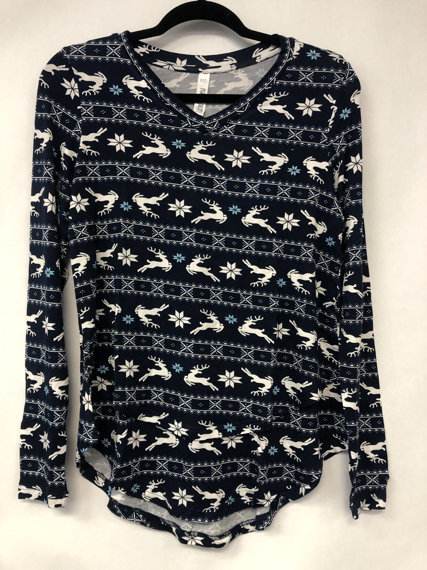 Outlet 6152 - Latched Mama Long Sleeve V-Neck Tee - Winter Wonderland - Extra Extra Small