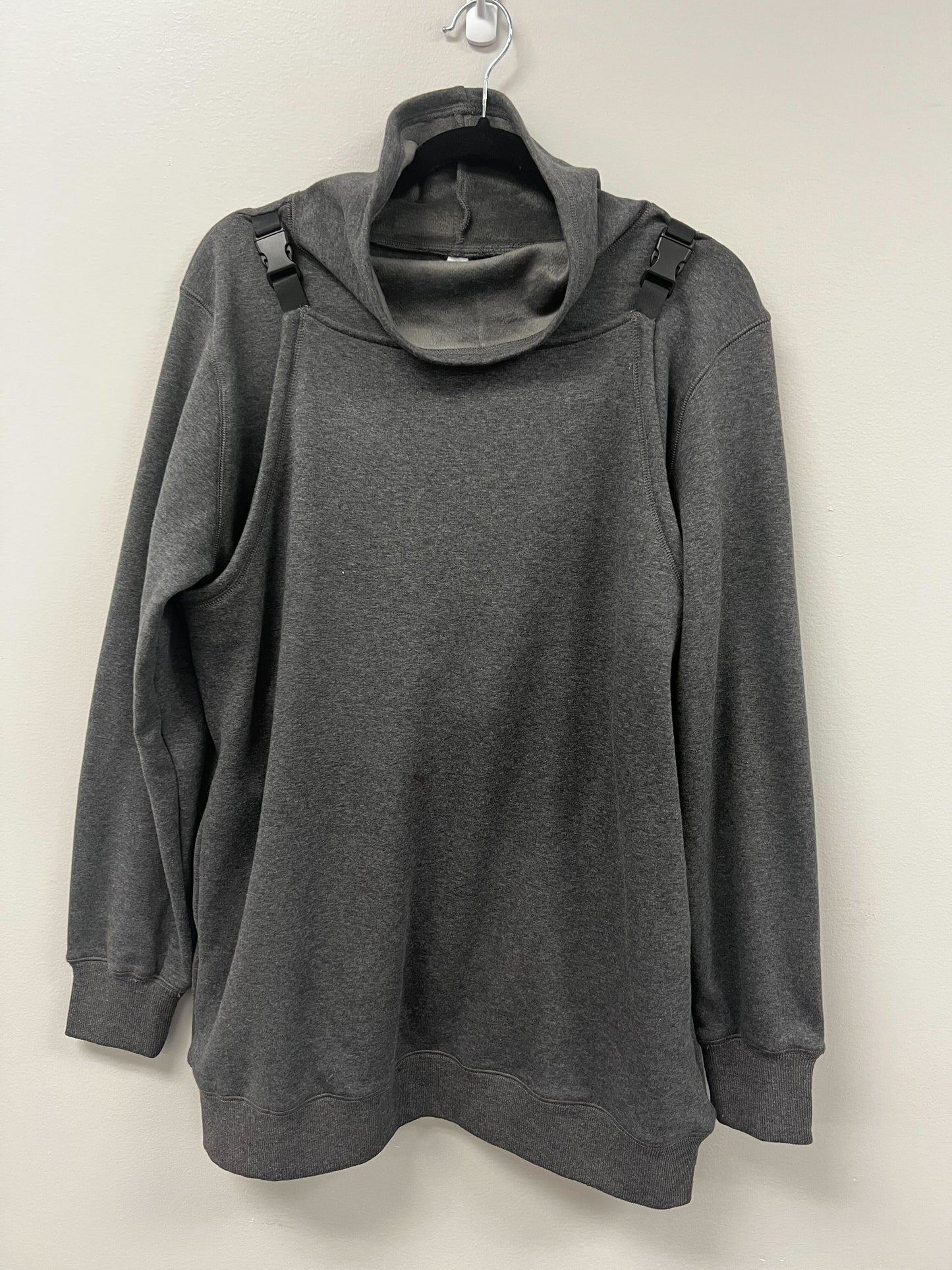 Outlet 5566 - Latched Mama Buckle & Go Babywearing Pullover - Charcoal - Medium