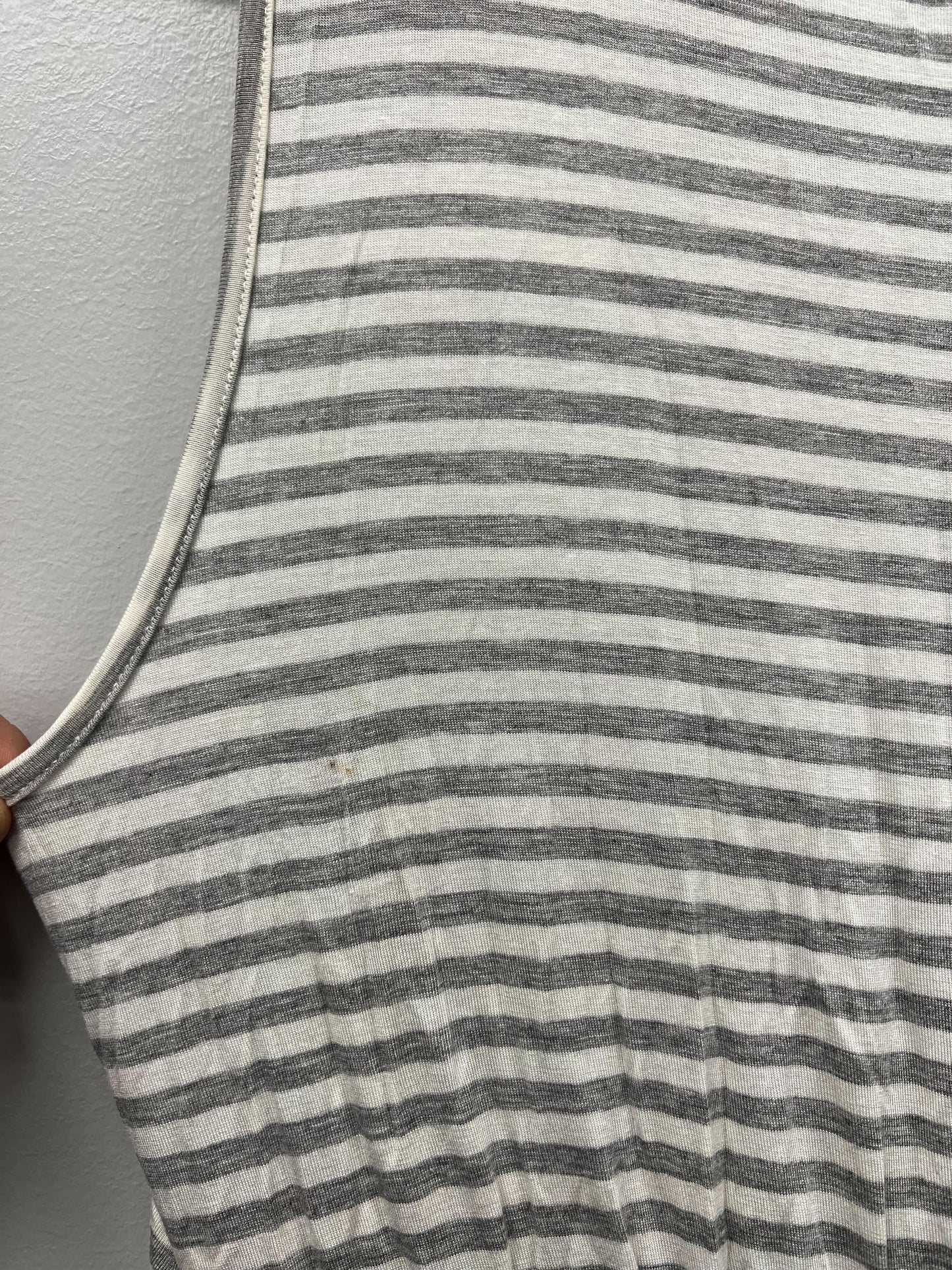 Outlet 5908 - Latched Mama Boardwalk Nursing Maxi - Heather Grey Stripe - 1X