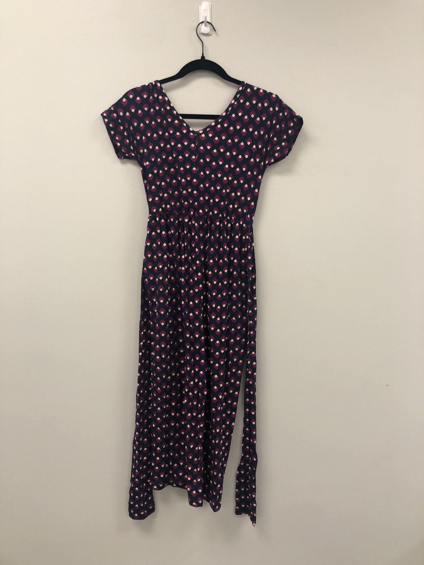 Outlet 5882 - Latched Mama V-Neck Nursing Jumpsuit - Treasure Cove - Extra Small