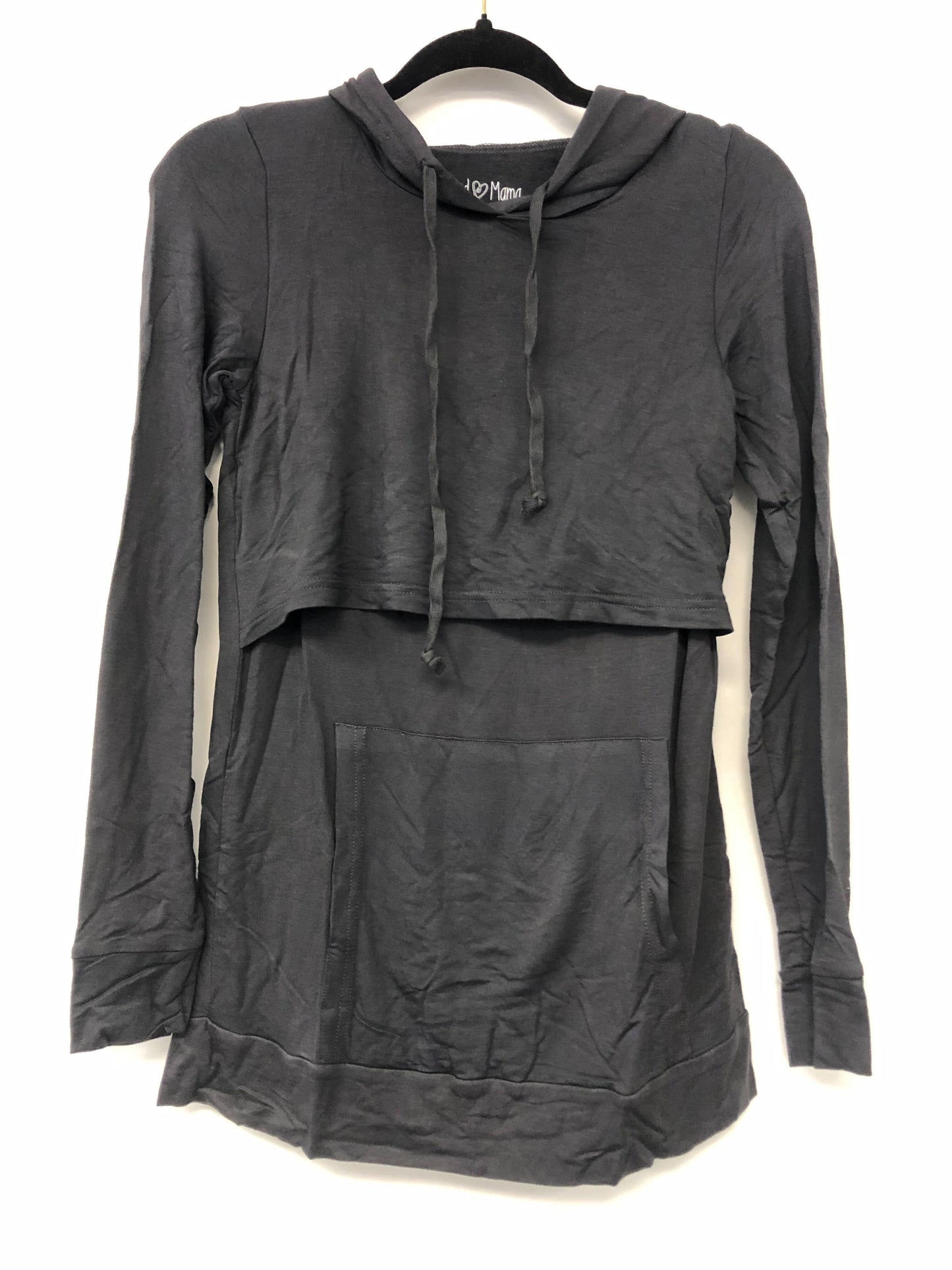 Outlet 6027 - Latched Mama Cloud Nursing Hoodie - Slate - Extra Extra Small