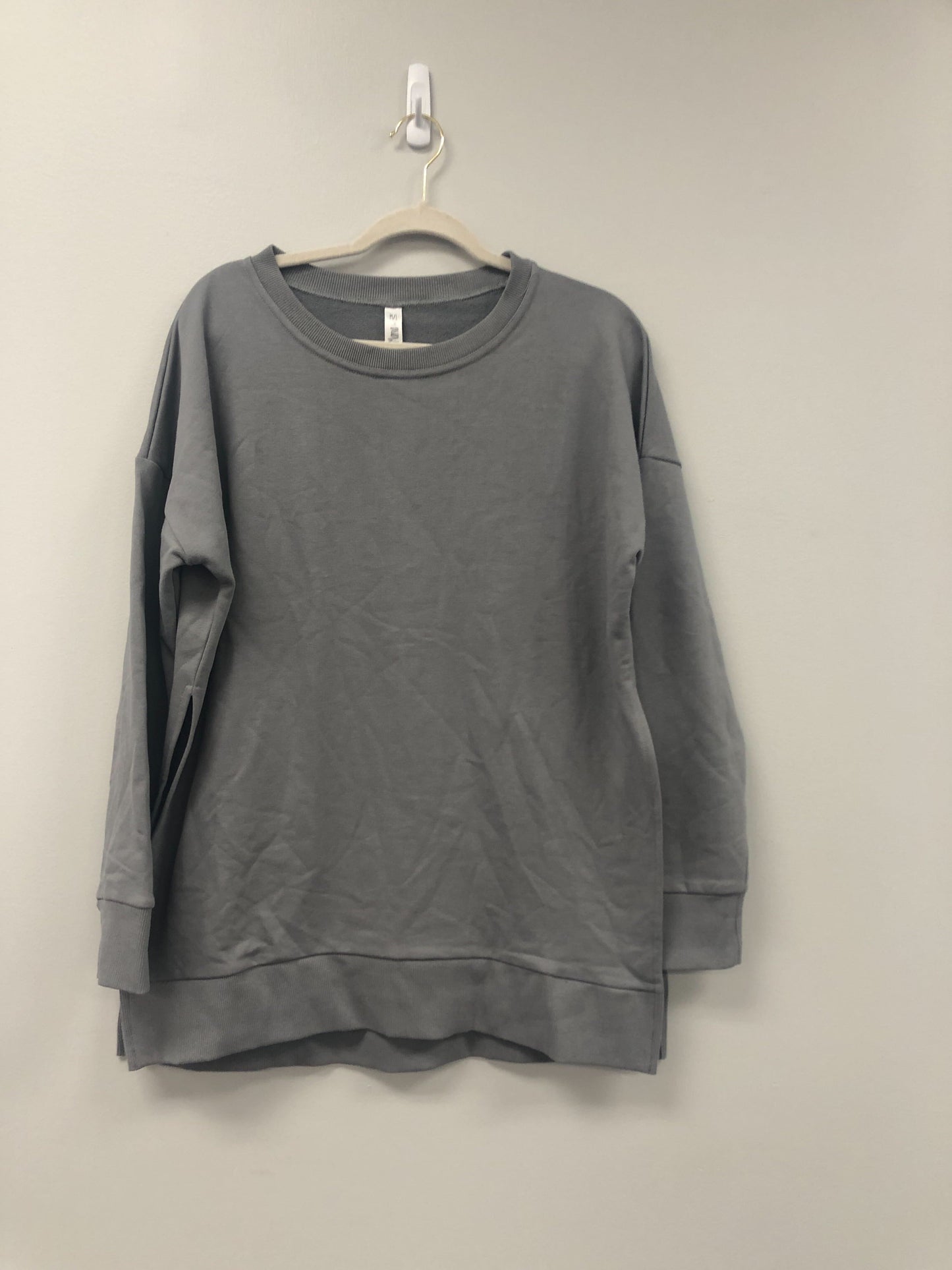 Outlet 5640 - Latched Mama Deluxe Crewneck Nursing Pullover - Stone Grey - M/L