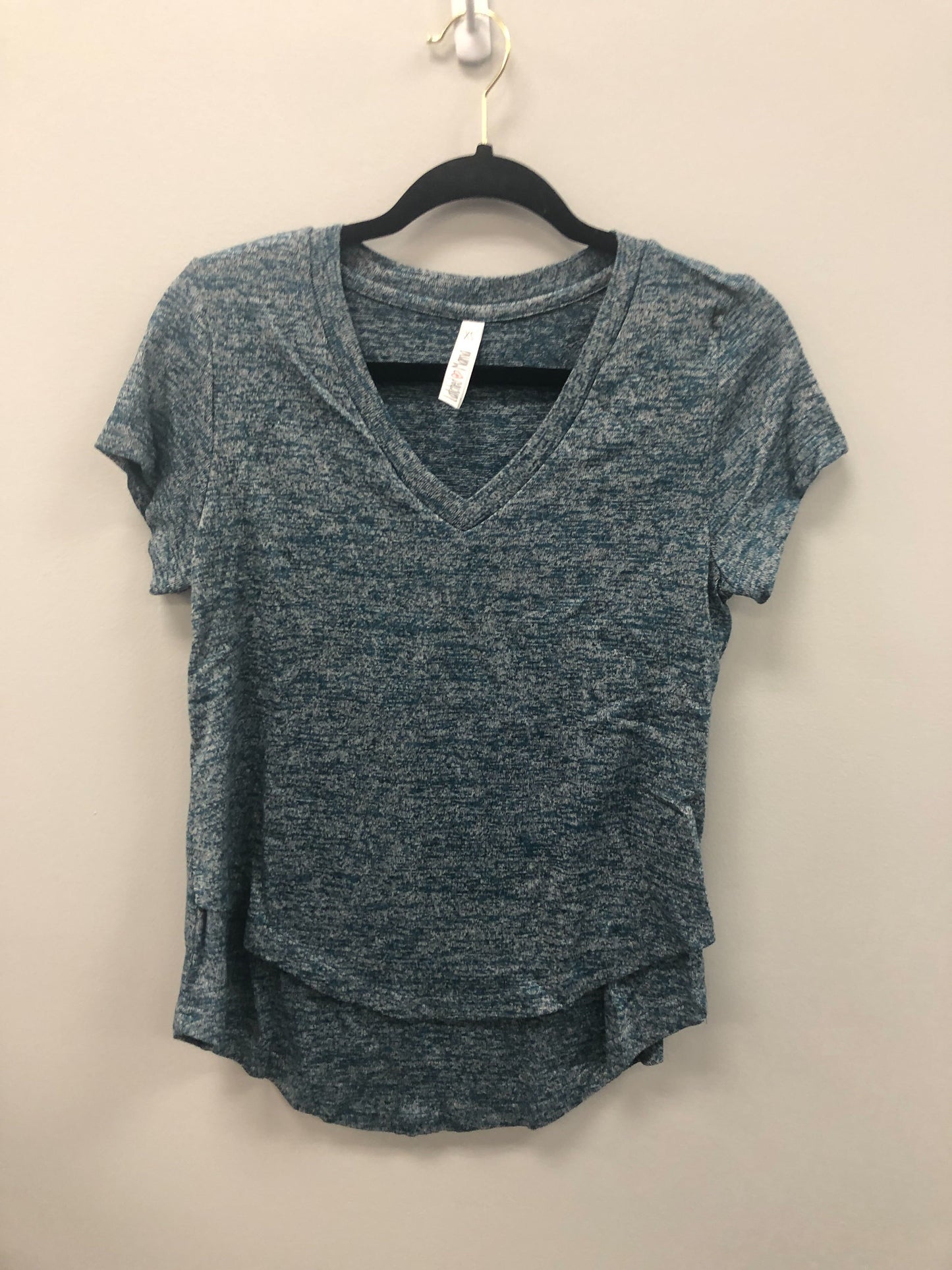 Outlet 5971 - Latched Mama Boyfriend Sweater Nursing Tee - Pacific Teal - Extra Small