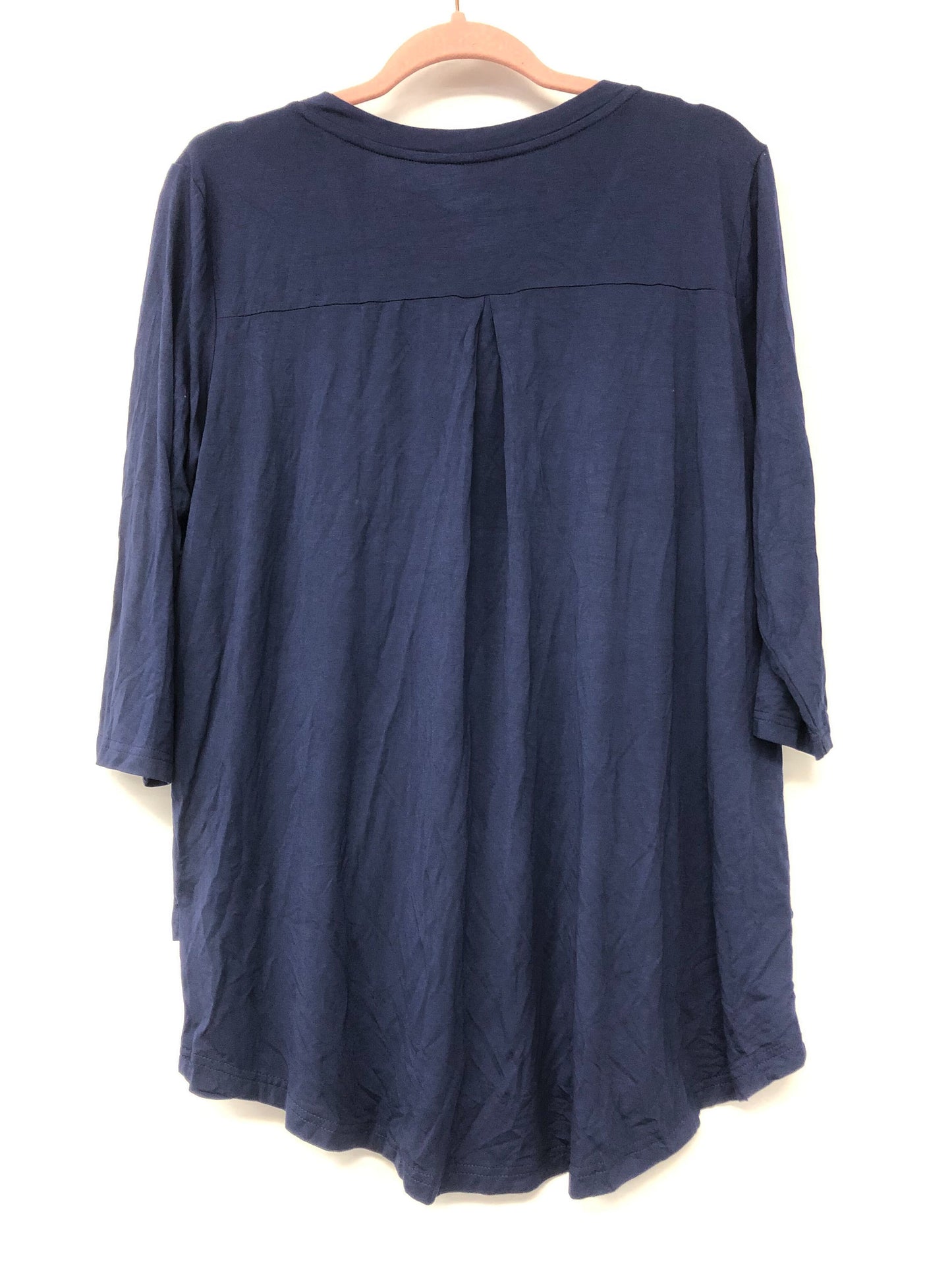 Outlet 6137 - Latched Mama Oxytocin Scoop Neck Nursing Top - Navy - Extra Large